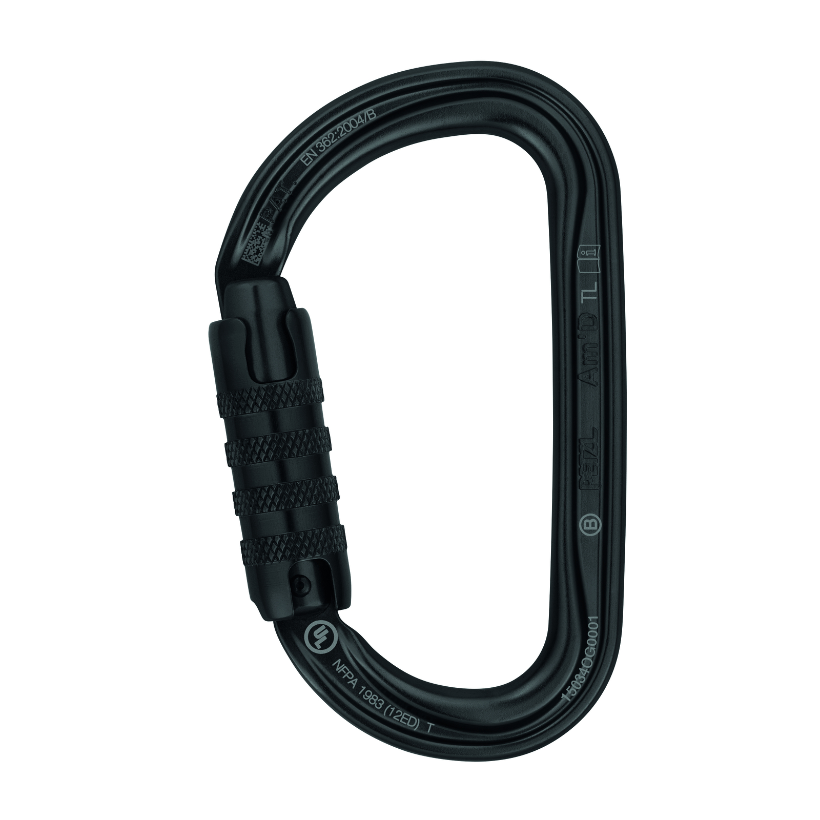 Mousqueton AM'D TRIACT-LOCK noir PETZL - M34ATLN