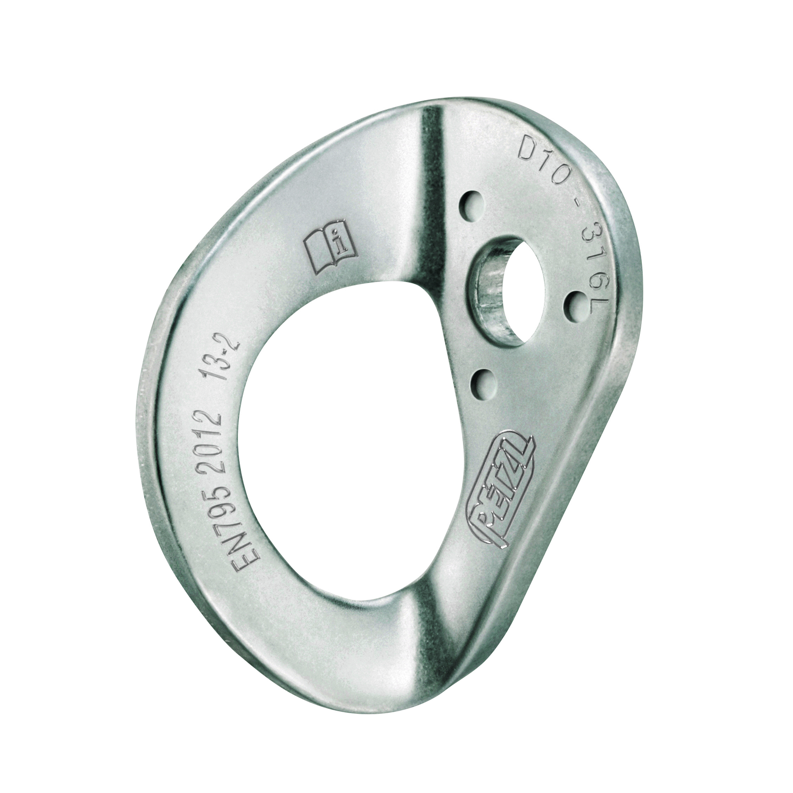 Plaquettes COEUR STAINLESS 10mm Lot de 20 PETZL - P36AS10
