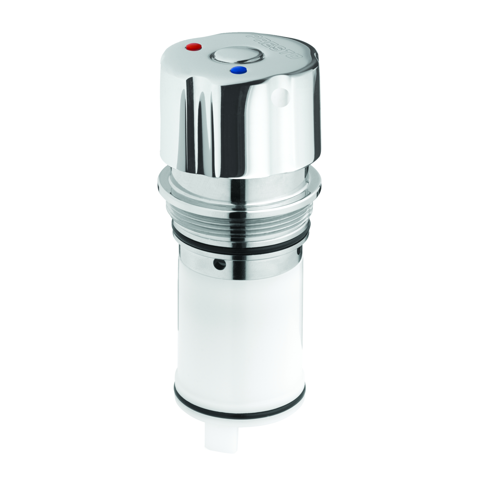 Tête interchangeable lavabo 4000s 10-20s bouton chromé PRESTO - 01024