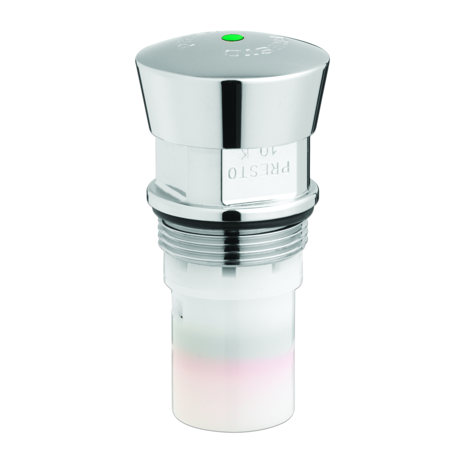 Tête interchangeable lavabo P507 urinoir P12 4-8s bouton-poussoir verte PRESTO - 01027
