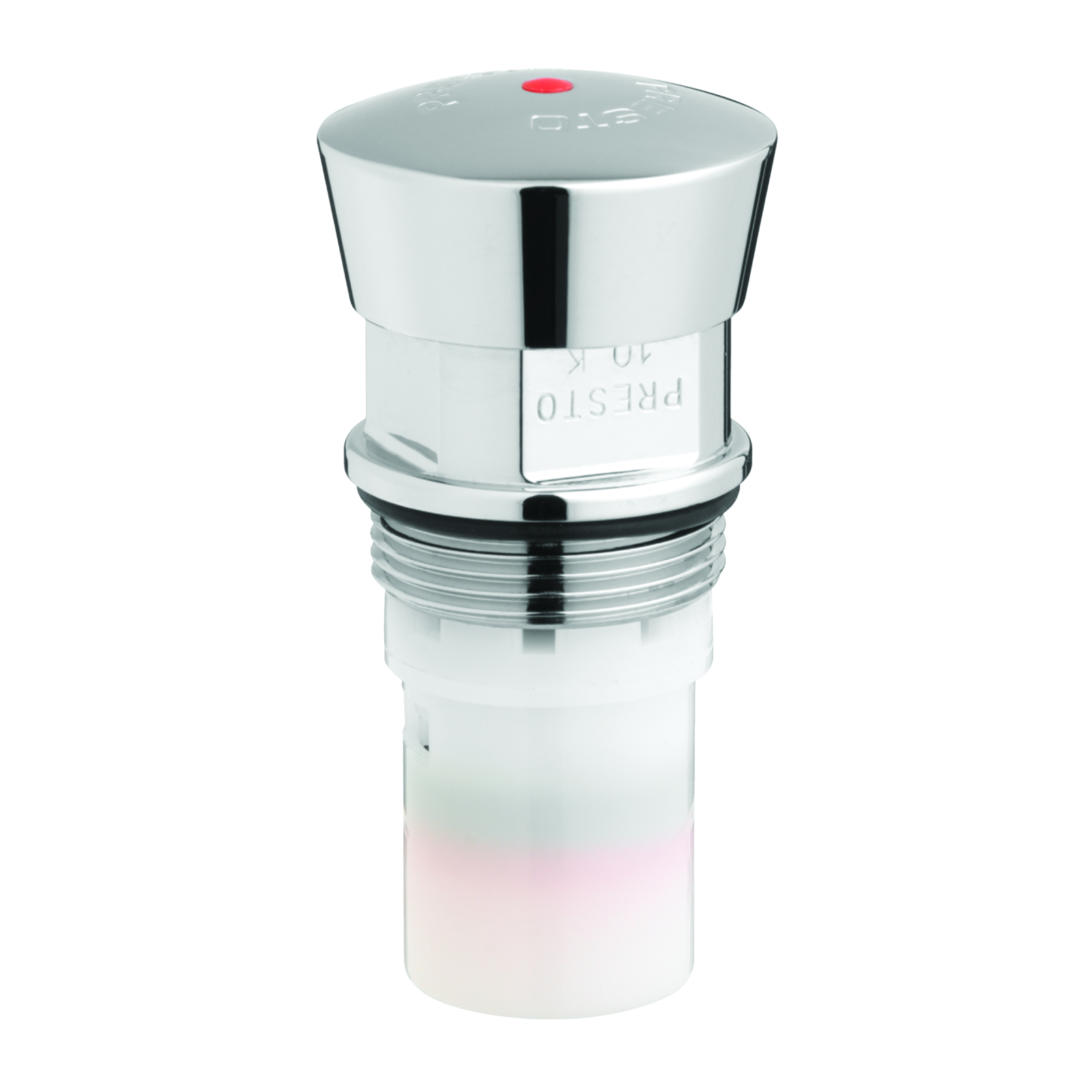 Tête interchangeable lavabo 10-20s rouge temporisée PRESTO - 01031