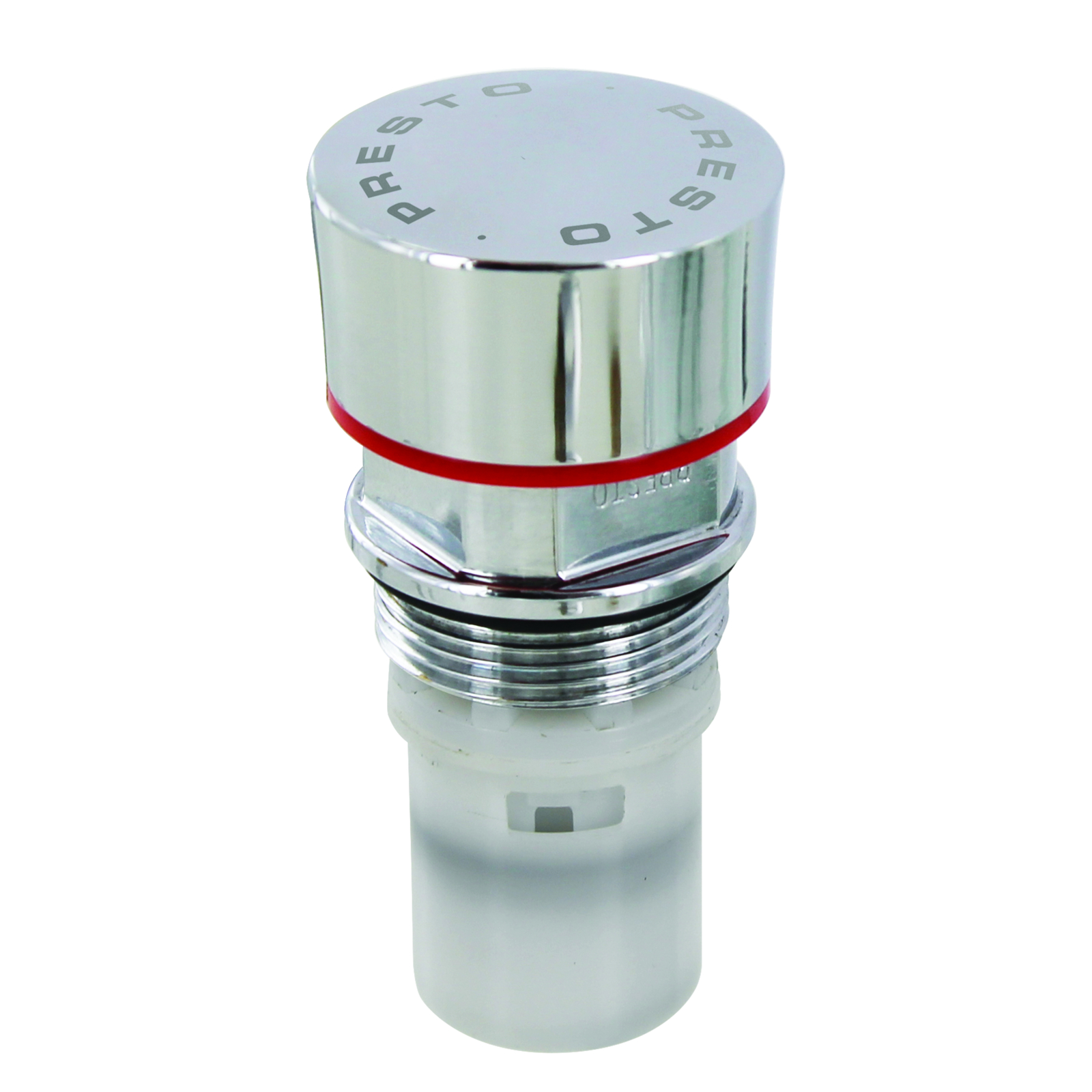 Tête interchangeable lavabo temporisée 5-10s rouge PRESTO - 01278