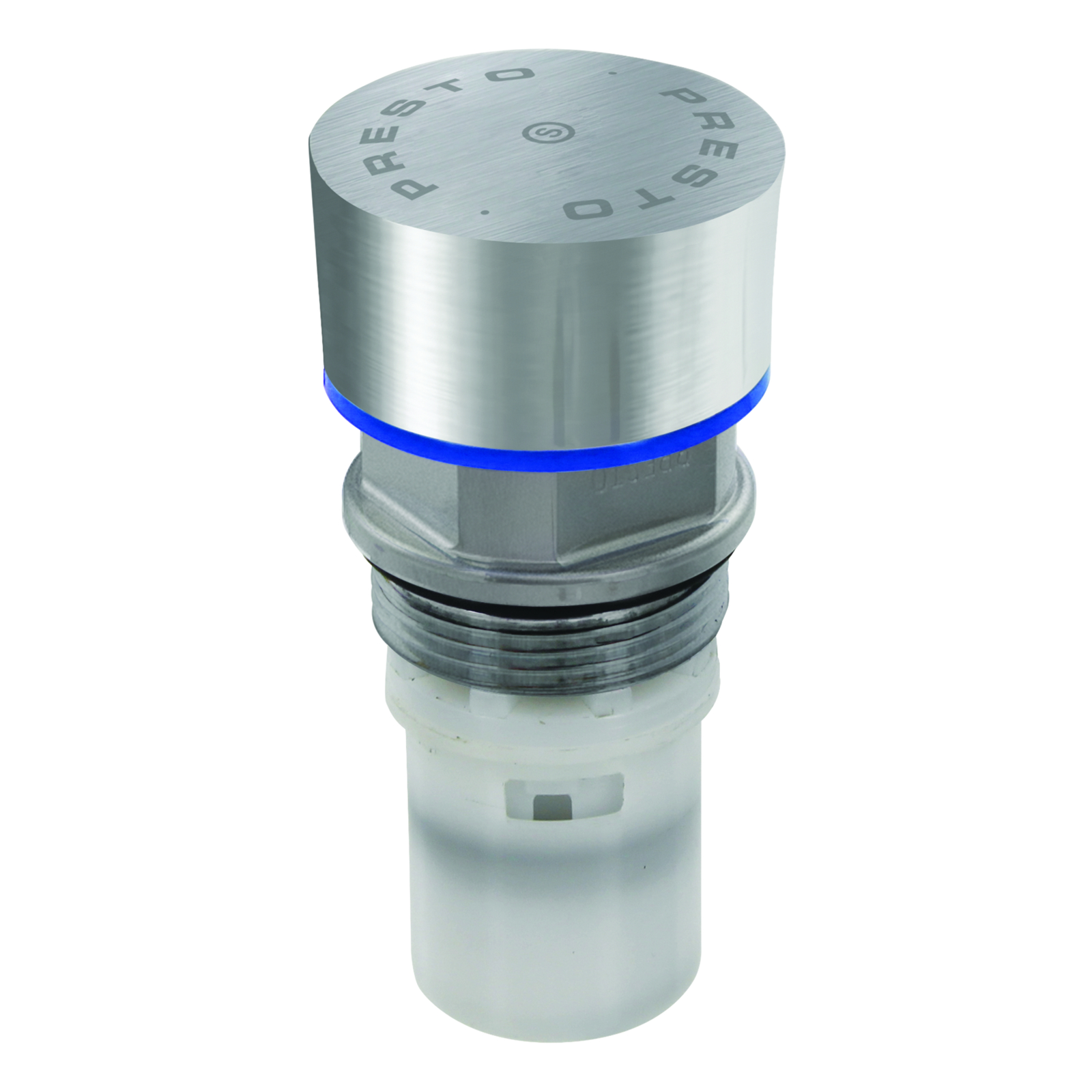 Tête interchangeable lavabo inox temporisée 5-10s bleue PRESTO - 01287