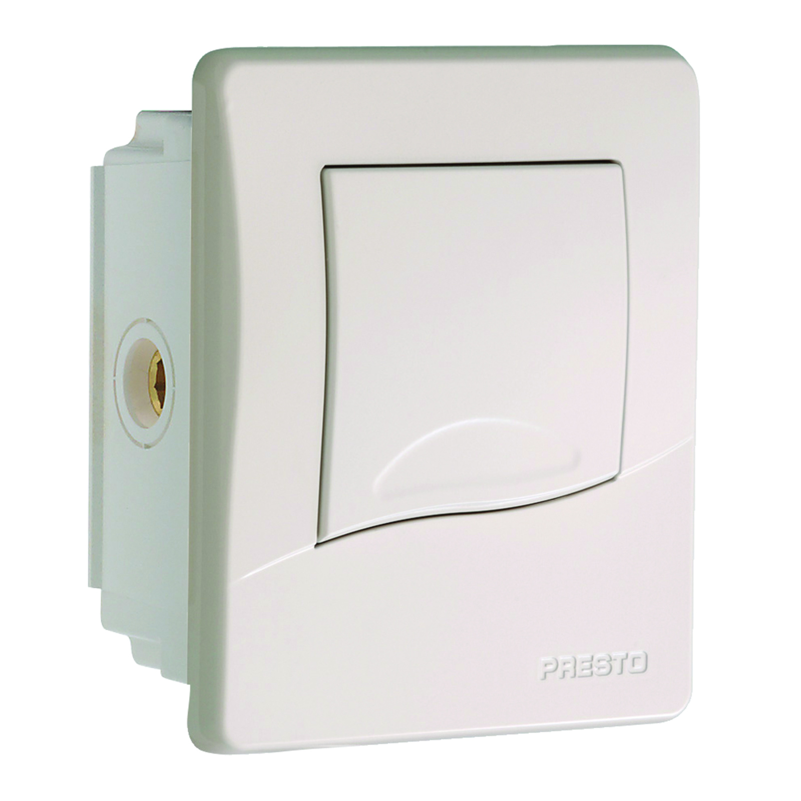 Robinet chasse directe encastré P1000 XL avec robinet d'arrêt ivoire PRESTO - 14250