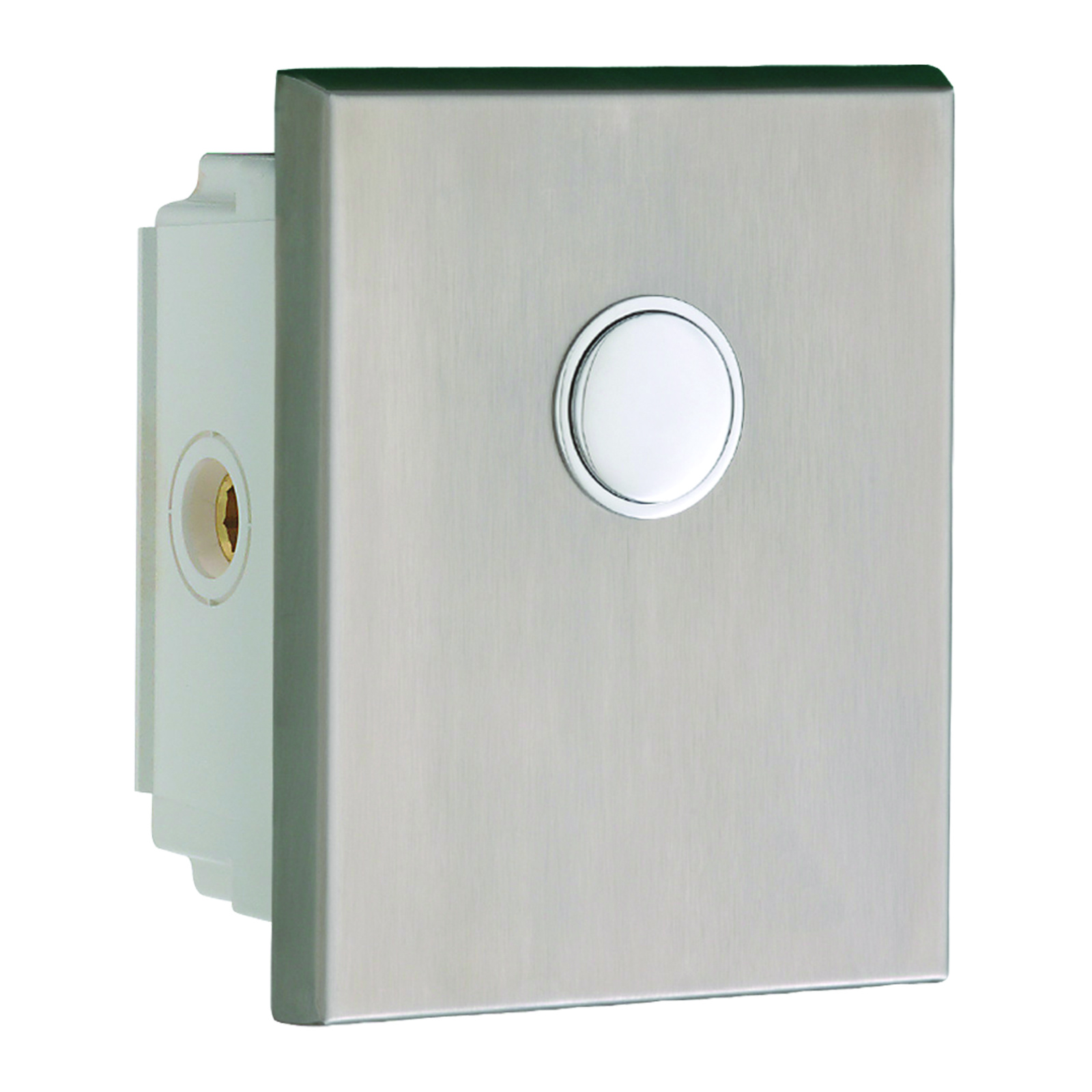 Robinet chasse directe encastré 4L avec robinet d'arrêt inox brossé PRESTO - 14252