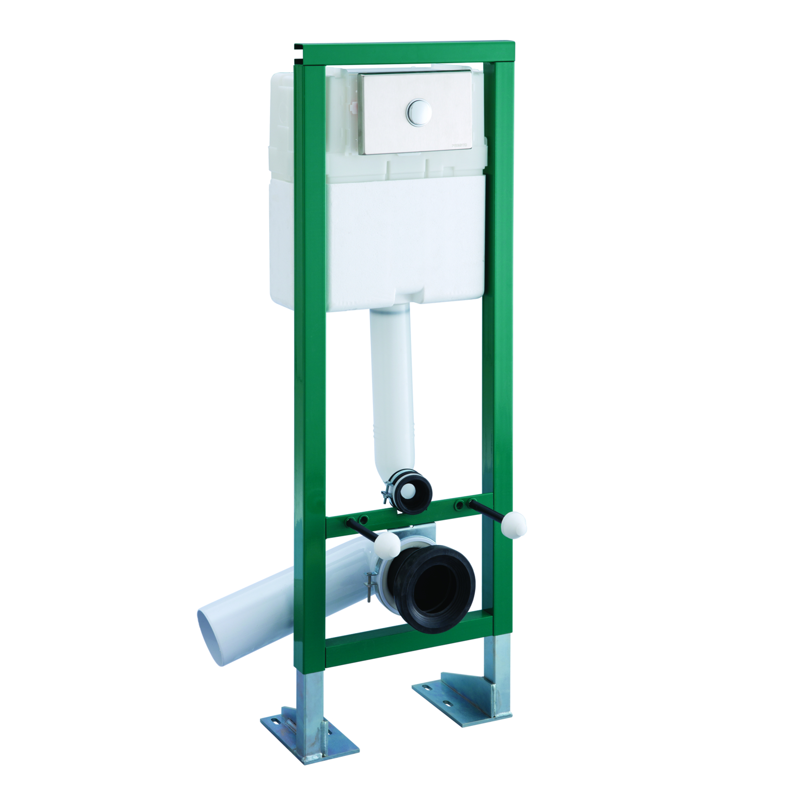 Bâti-support réservoir commande poussoir simple volume 3-6L inox PRESTO - 18585