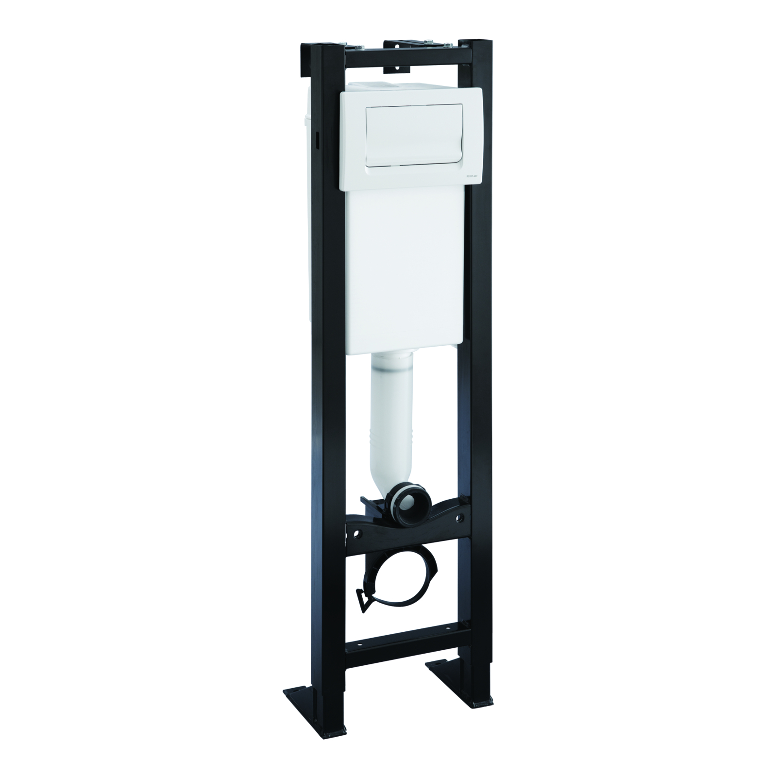 Bâti-support réservoir commande basculante double volume 3-6 L blanc PRESTO - 18593