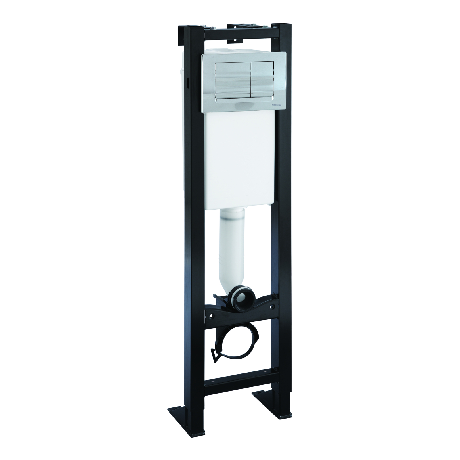 Bâti-support réservoir commande basculante double volume 3-6L chromé PRESTO - 18594