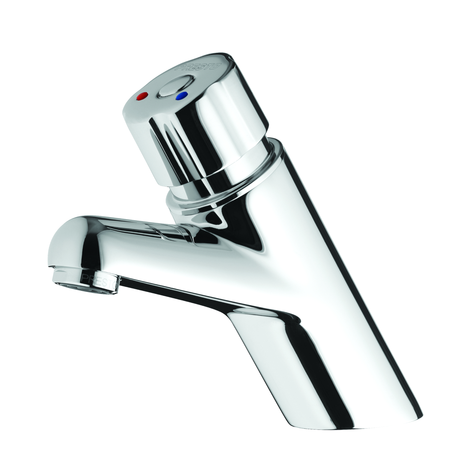 Mitigeur monocommande bouton chromé 3 l/min sans robinet d'arrêt PRESTO - 28617