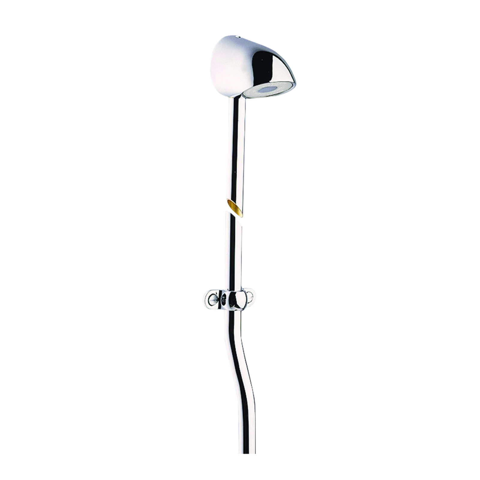 Kit tête de douche fixe jet pluie avec tube et collier chromé PRESTO - 29206