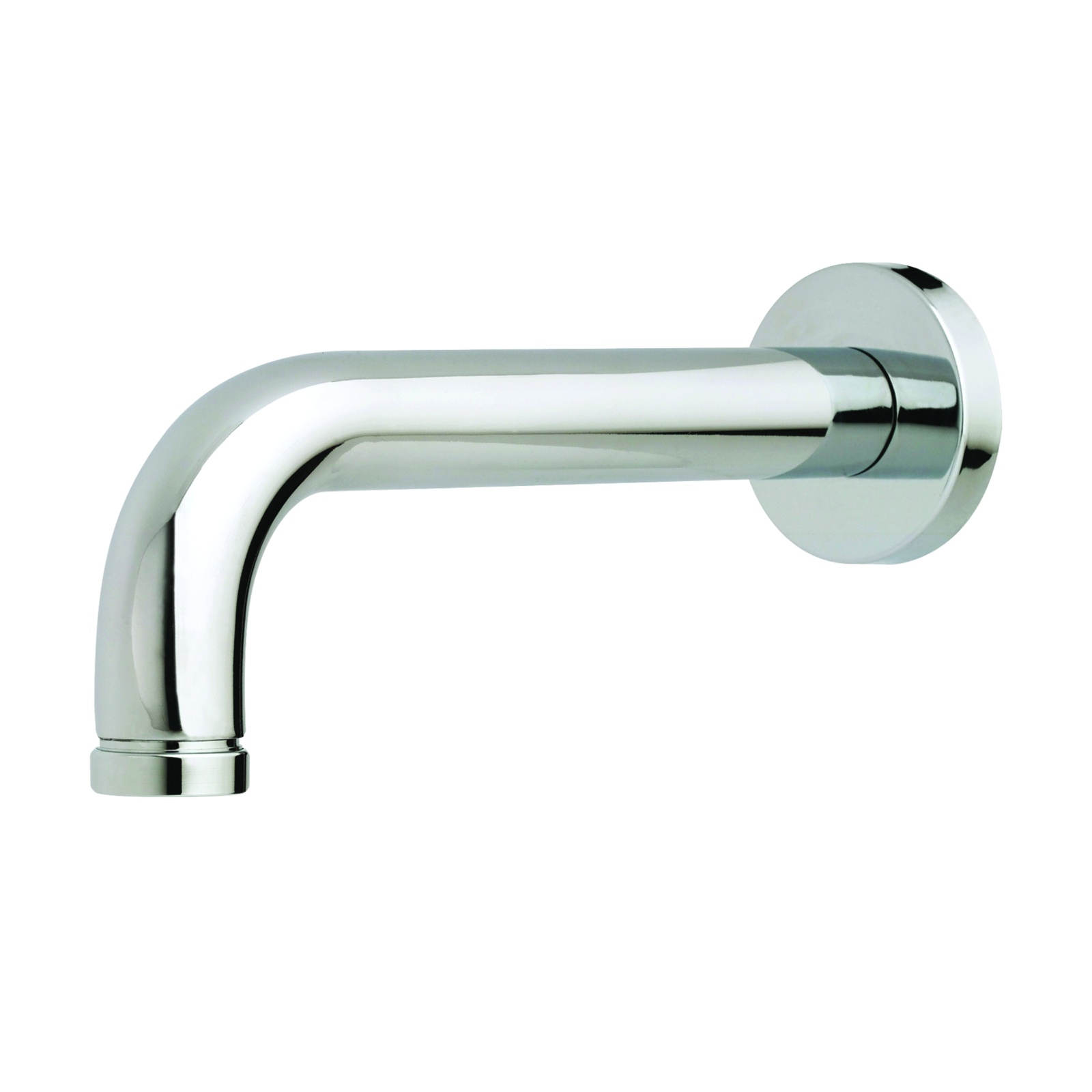 Bec mural tube court ø26 mm pour cloison 1-50 mm M1/2 avec rosace et aérateur PRESTO - 30311