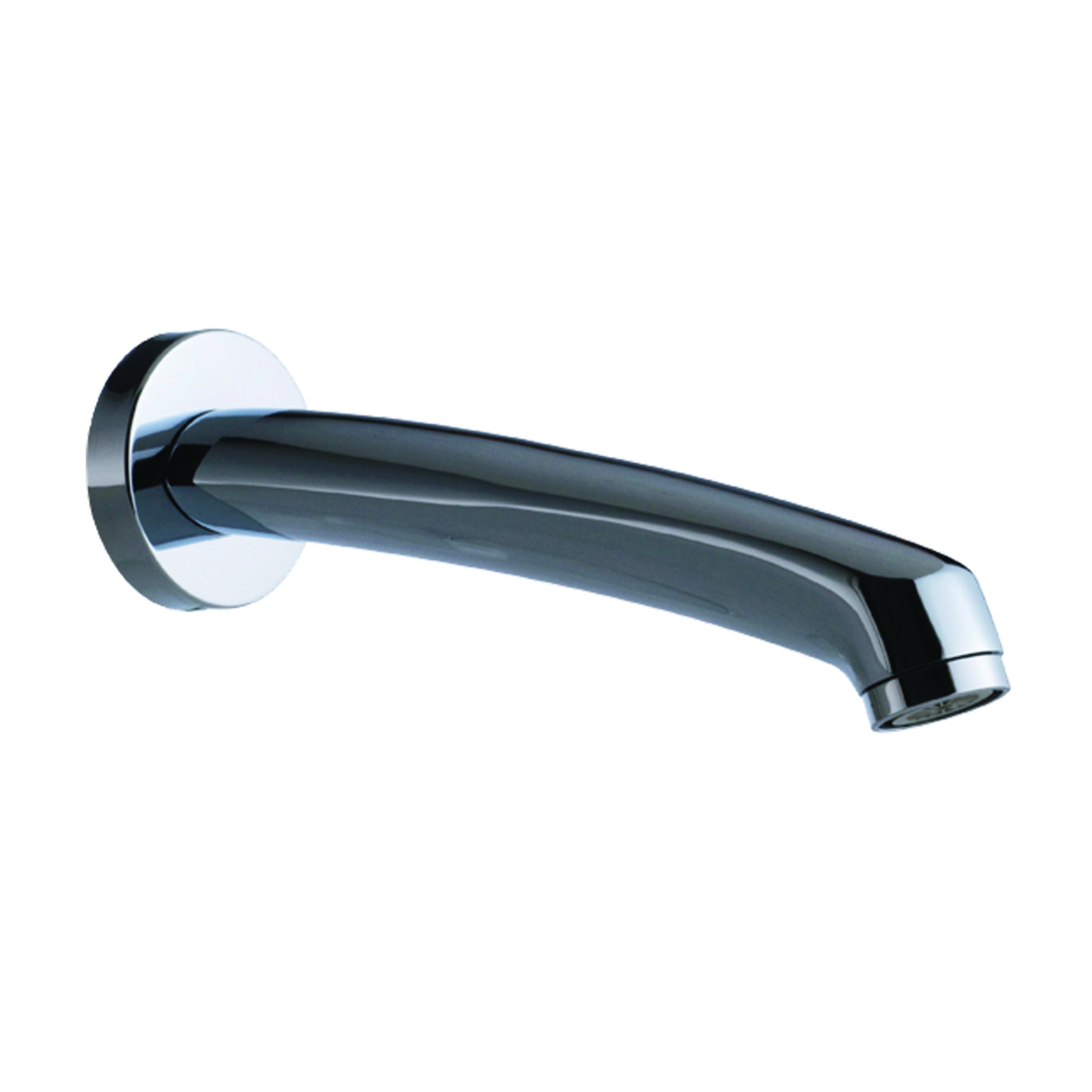 Bec mural droit long cloison 200-300 mm M1/2 avec rosace et brise-jet PRESTO - 30625