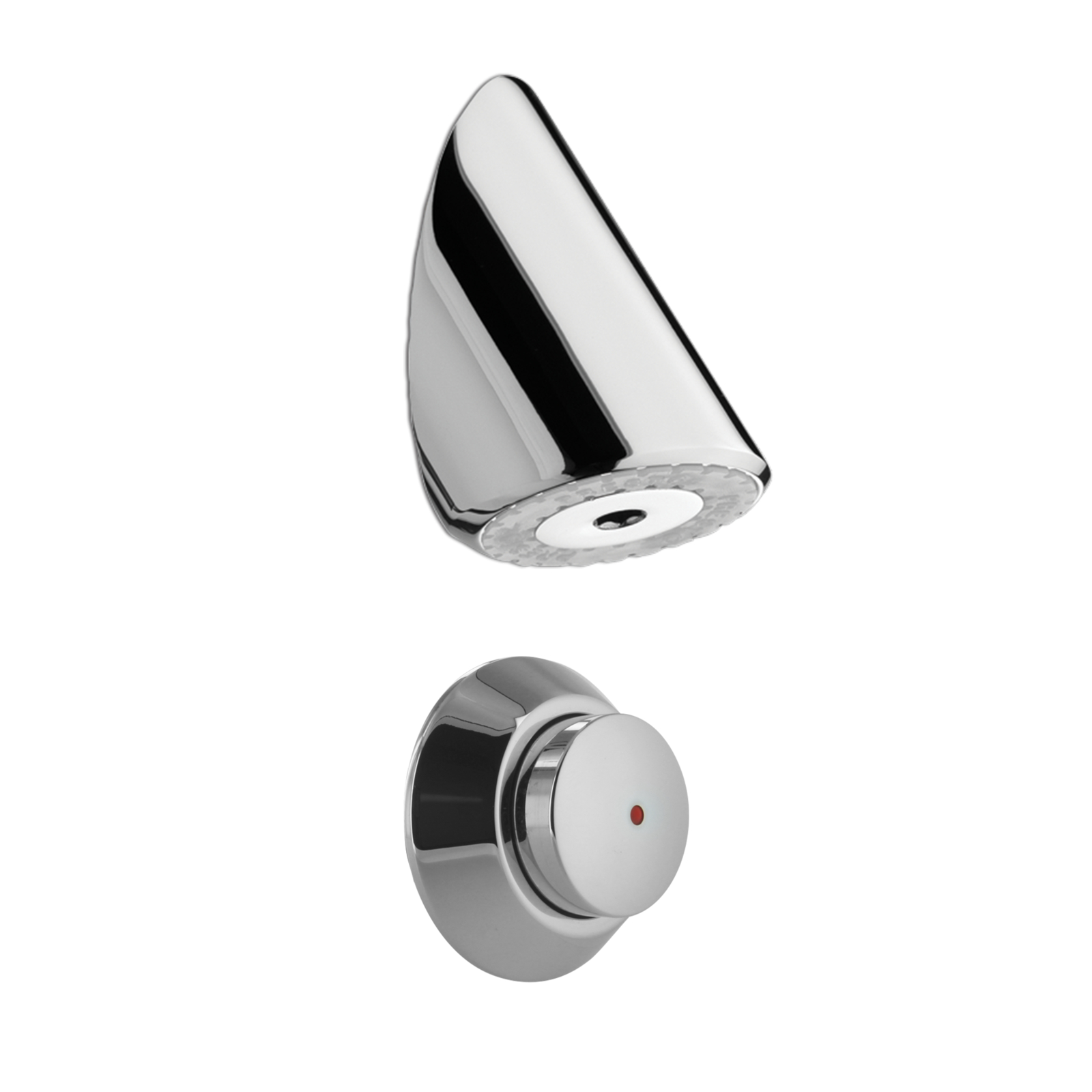 Robinet de douche temporisé mécanique cloison 1-140 mm kit avec pomme PRESTO - 31186