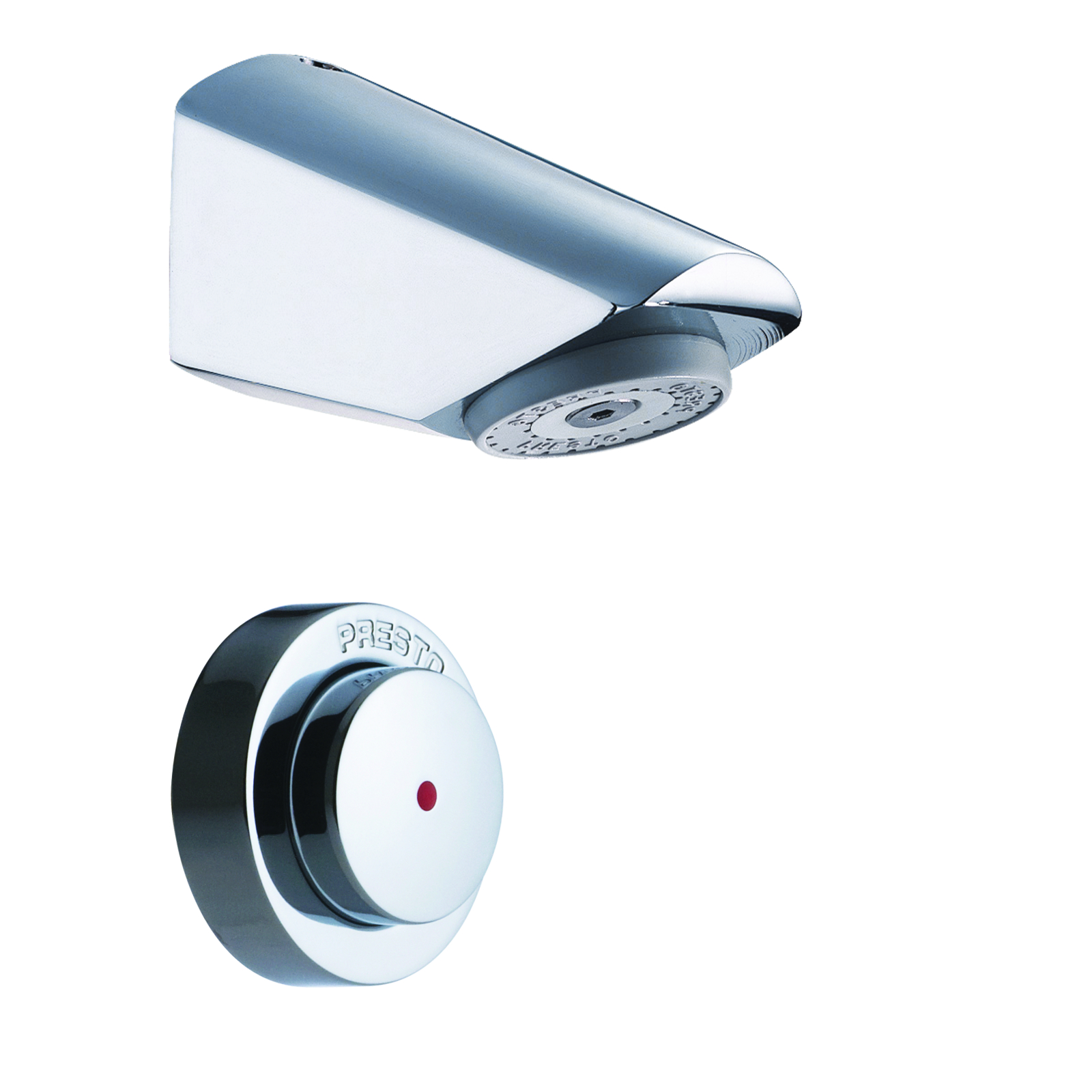 Robinet de douche temporisé mécanique cloison longue 200-300 mm avec kit PF PRESTO - 38231