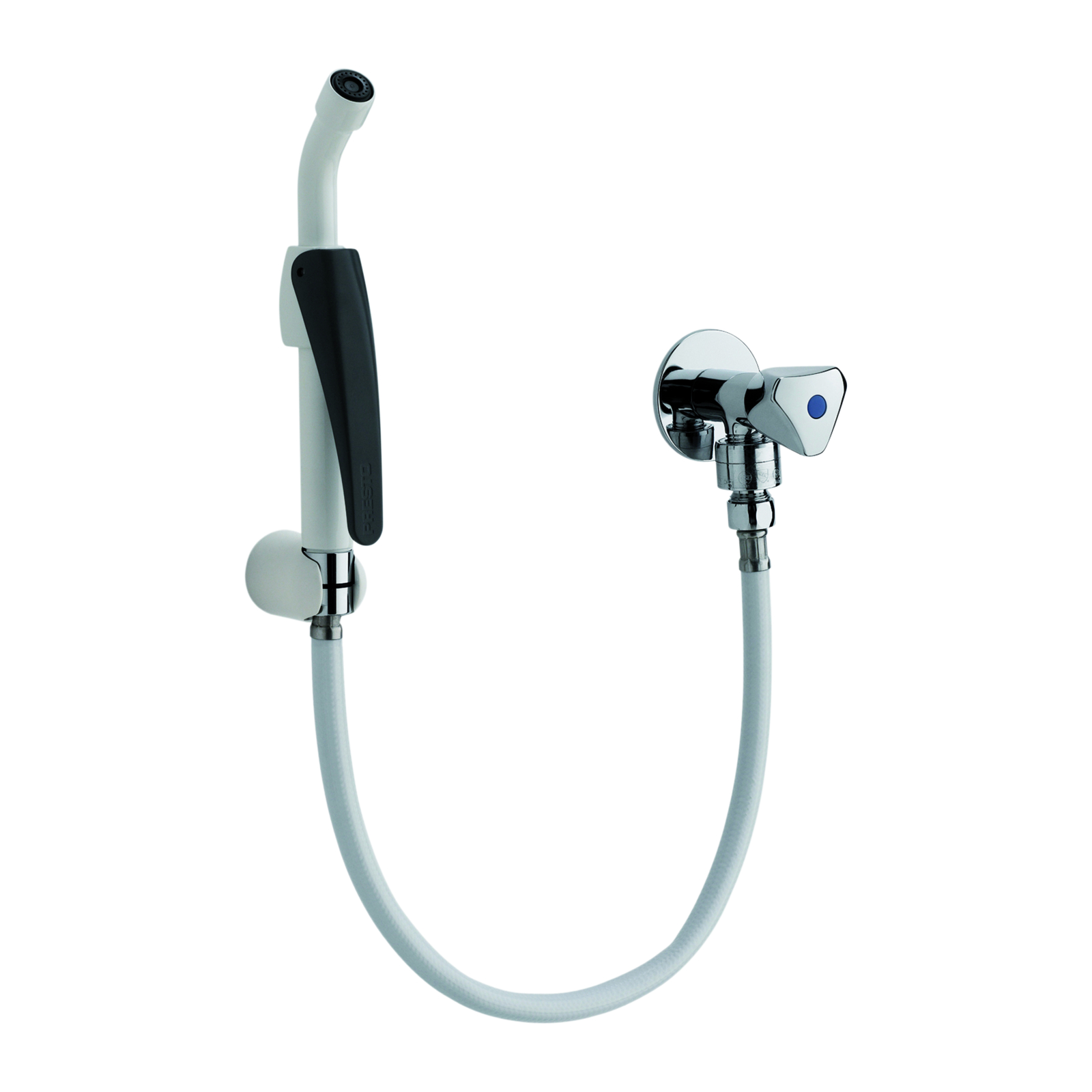 Lave-bassin robinet clapet douchette manette 45° 1 mètre PRESTO - 39209