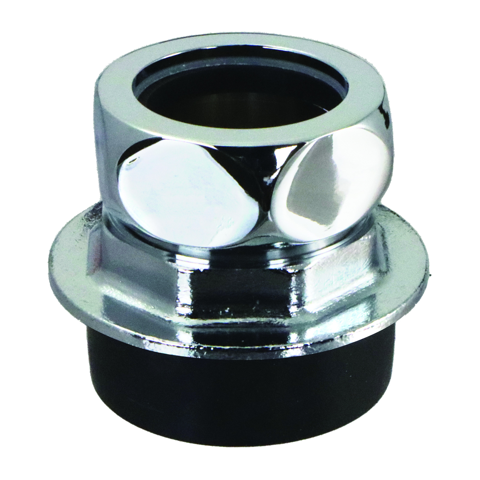 Nez de jonction chasse Ø47-49 mm tube Ø32 mm avec rosace chromée PRESTO - 44047