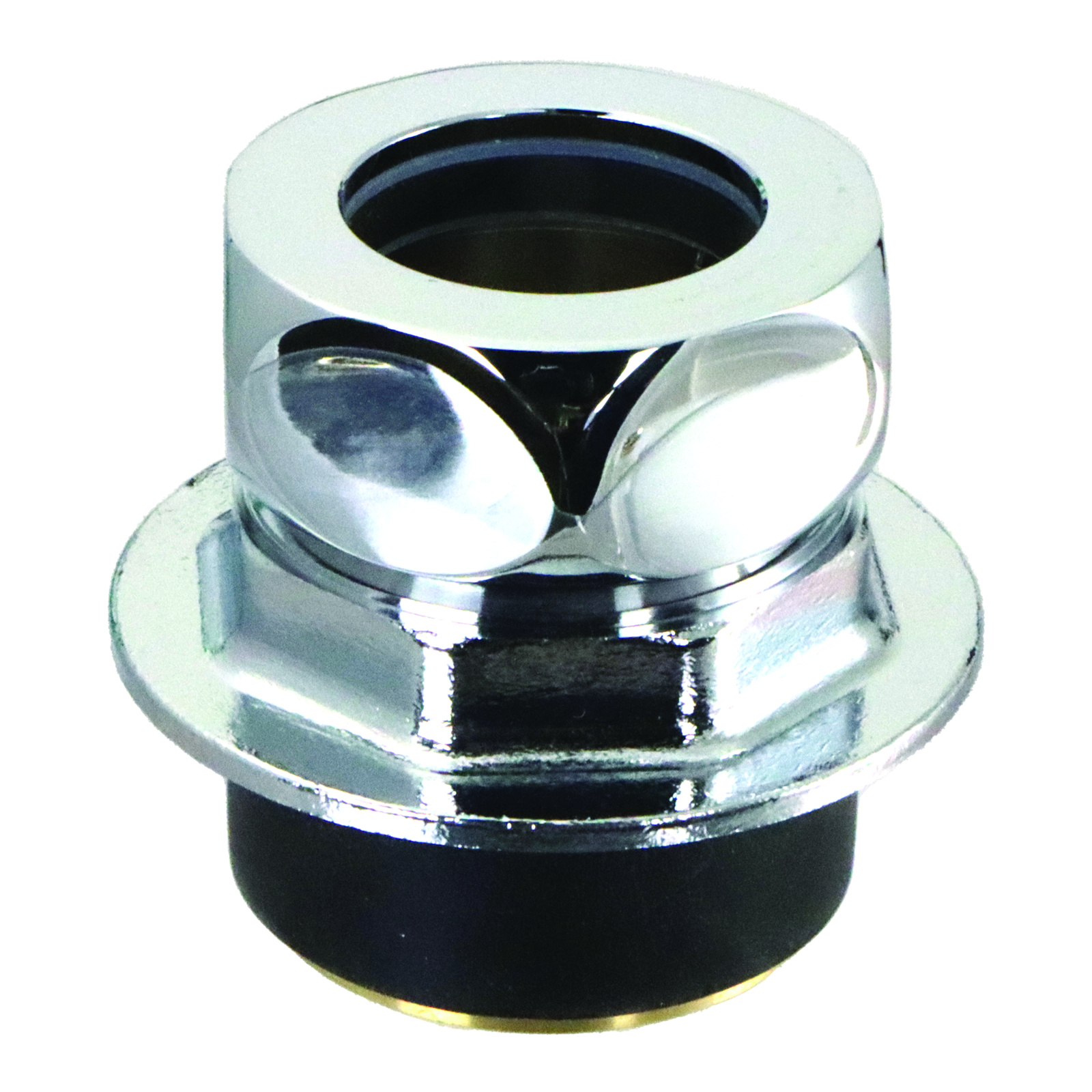Nez de jonction chasse Ø47-49 mm tube Ø28 mm avec rosace chromée PRESTO - 44247