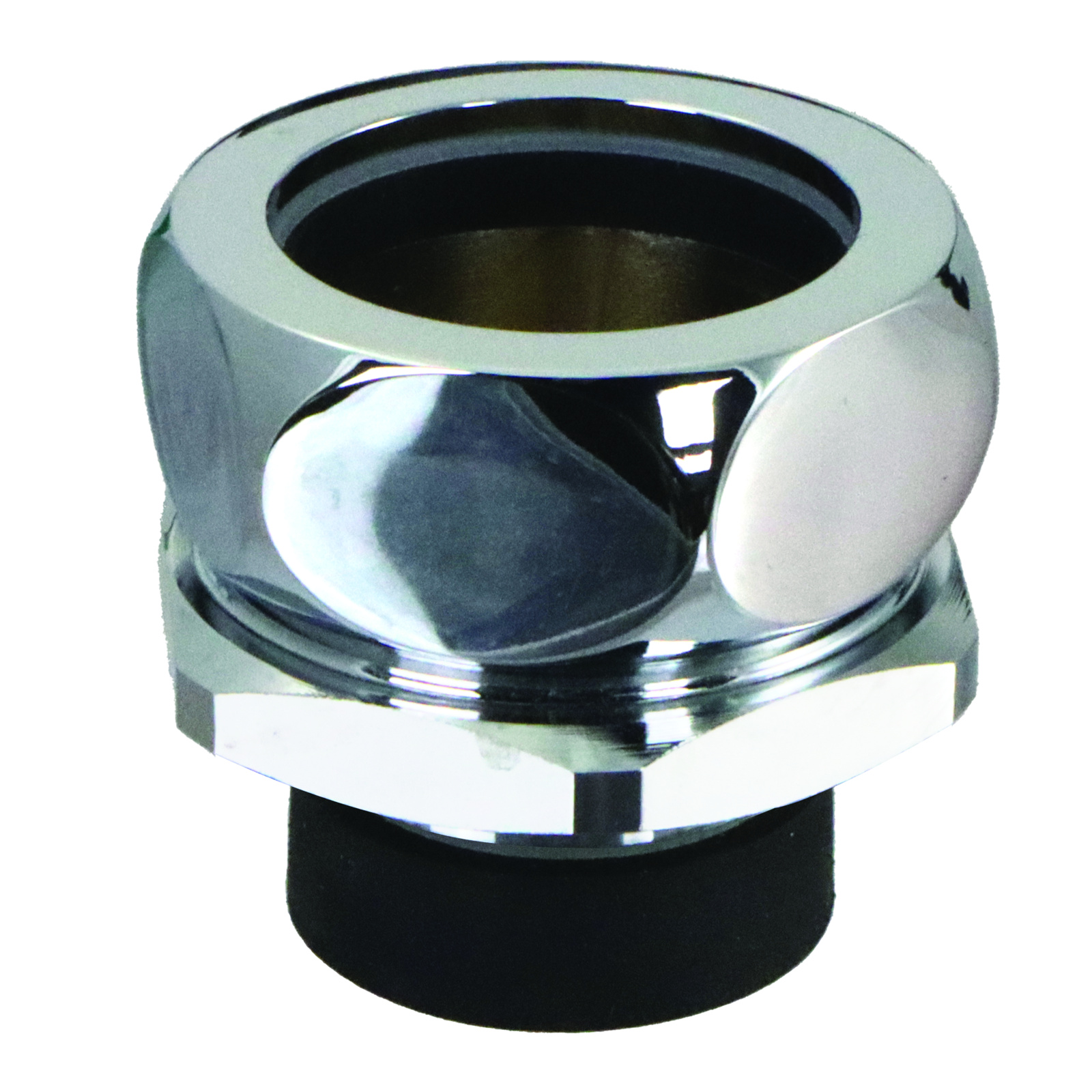 Nez de jonction chasse Ø33-34 mm tube Ø32 mm avec rosace chromée PRESTO - 45033
