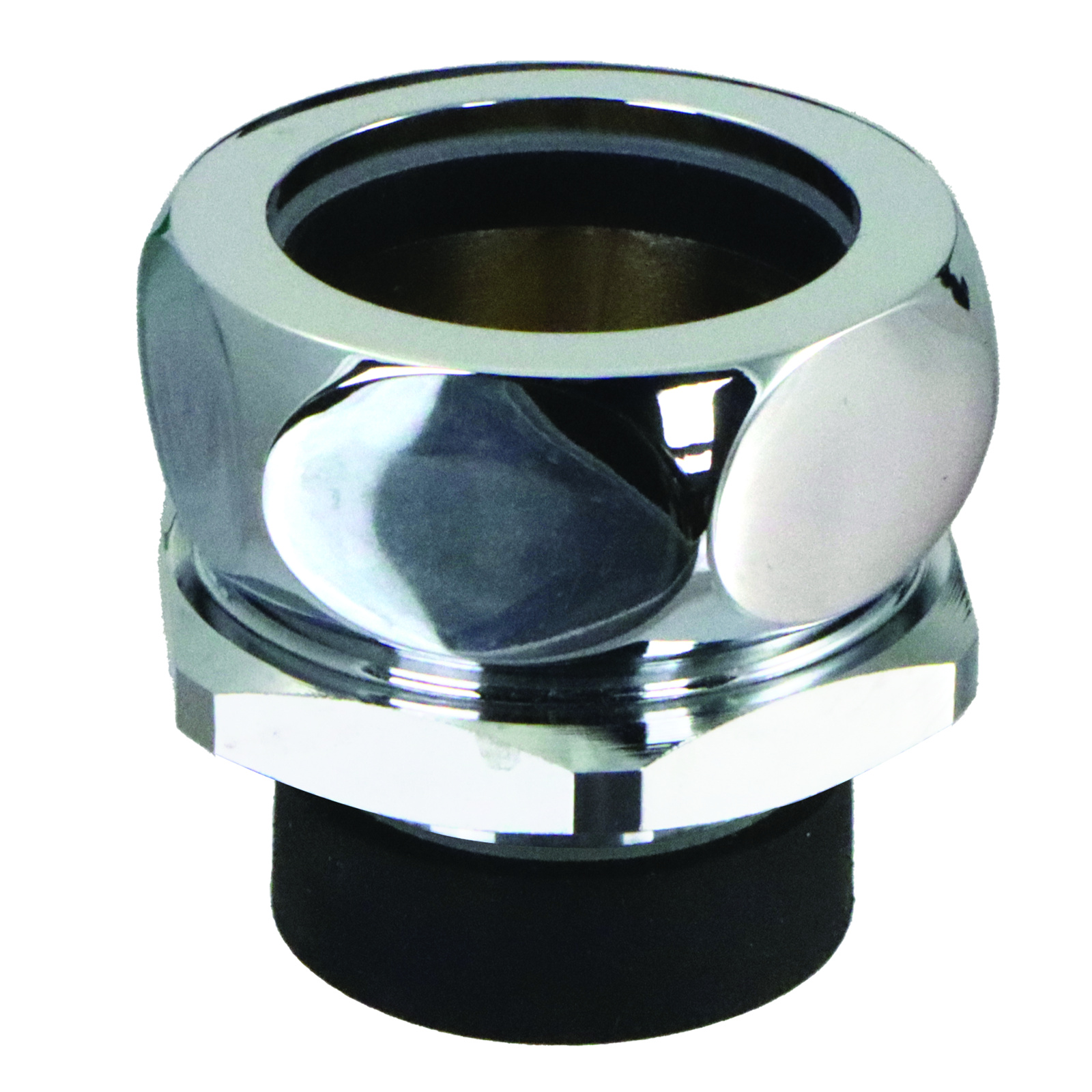 Nez de jonction chasse Ø35-36 mm tube Ø32 mm avec rosace chromée PRESTO - 45035