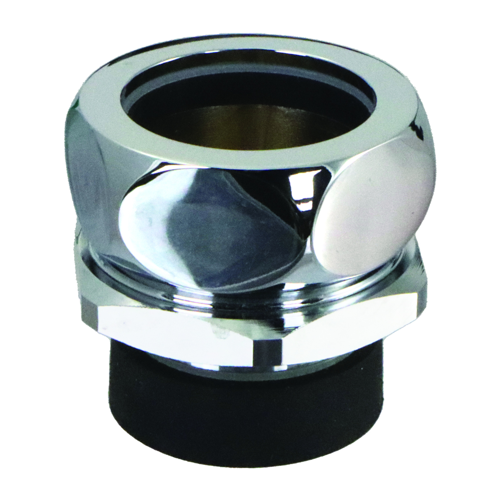 Nez de jonction chasse Ø 37-39 mm tube Ø 32 mm avec rosace chromée PRESTO - 45037