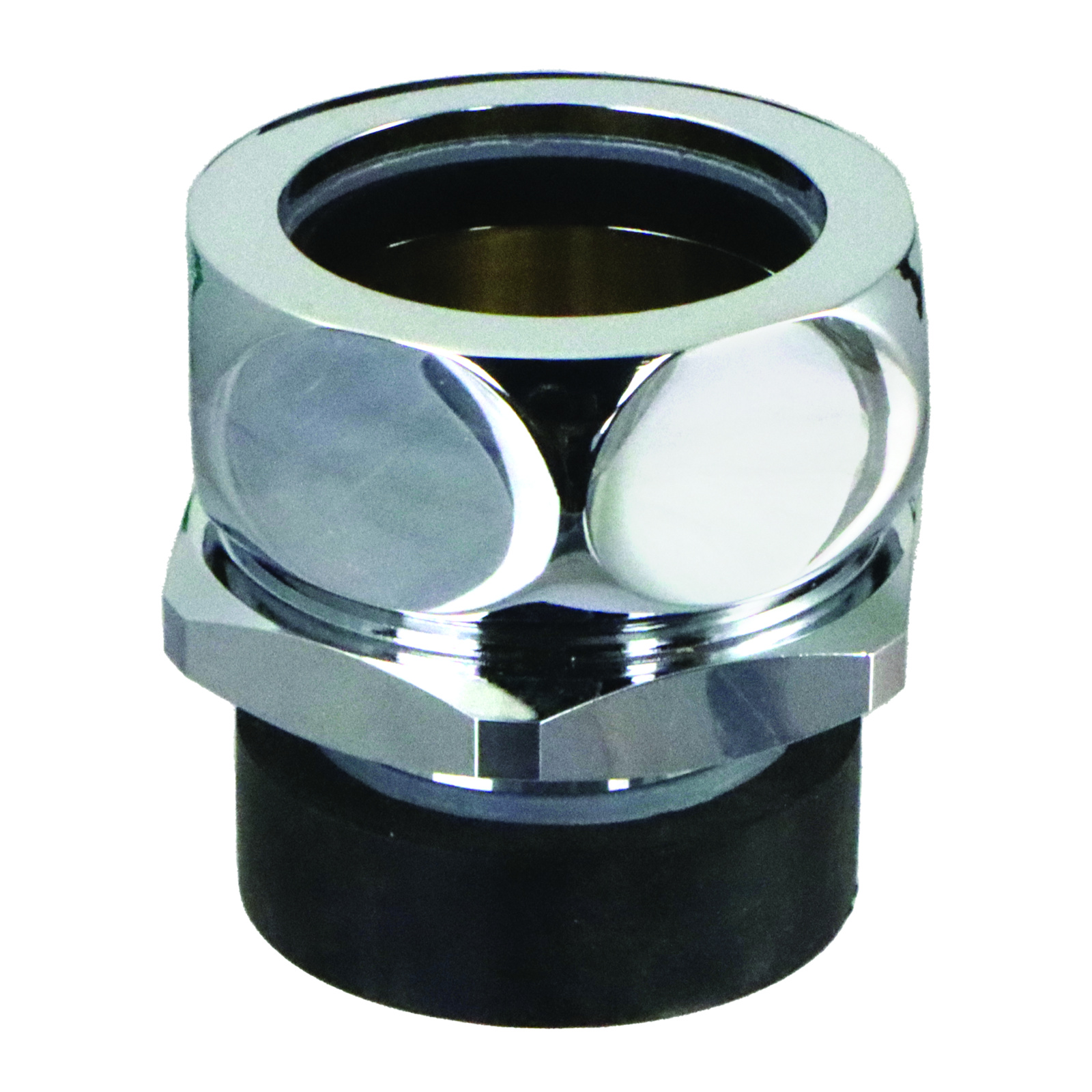 Nez de jonction chasse Ø40-41 mm tube Ø32 mm avec rosace chromée PRESTO - 45040
