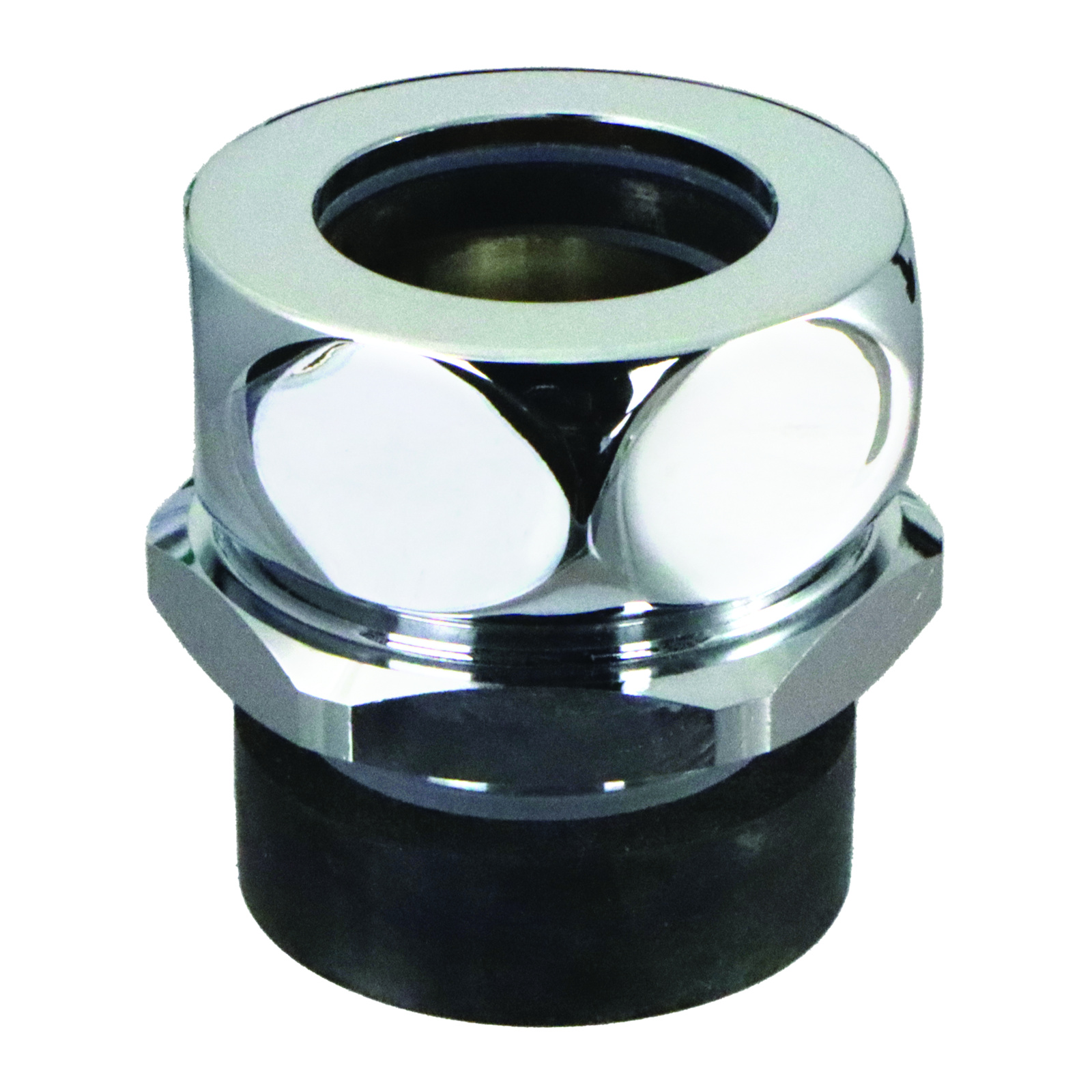 Nez de jonction chasse Ø40-41 mm tube Ø28 mm avec rosace chromée PRESTO - 45440