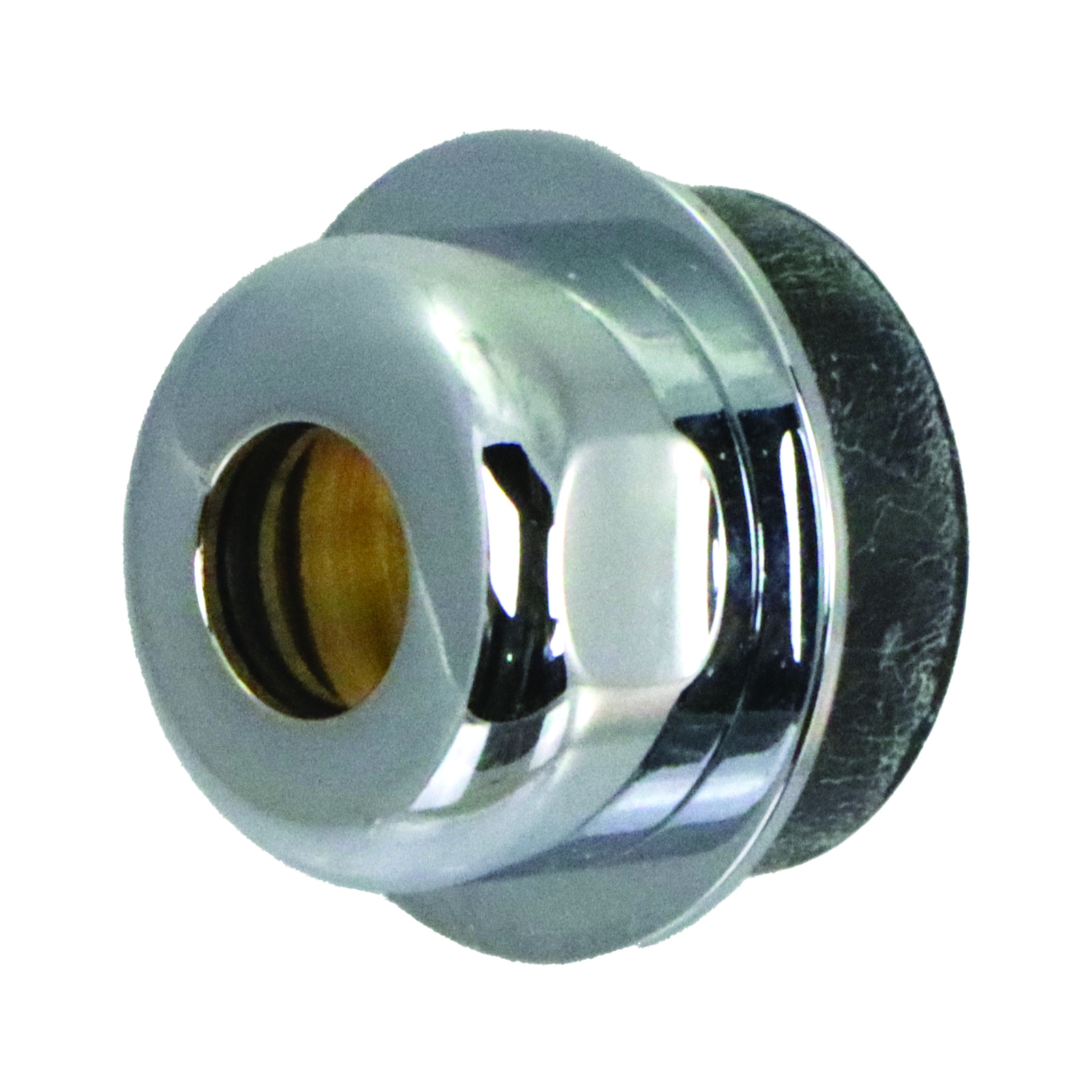 Nez de jonction urinoir goulotte Ø35 mm tube Ø14 mm avec rosace chromée PRESTO - 46535