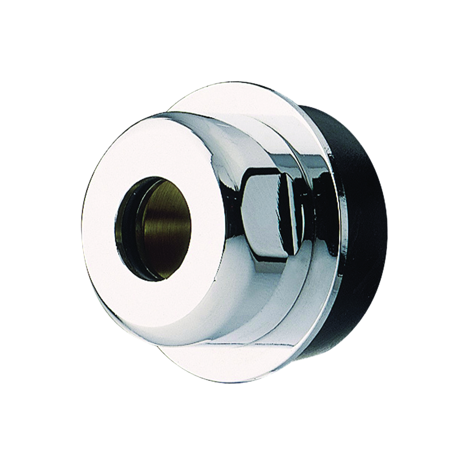 Nez de jonction urinoir goulotte Ø32 mm tube Ø18 mm extérieur avec rosace chromée PRESTO - 46732
