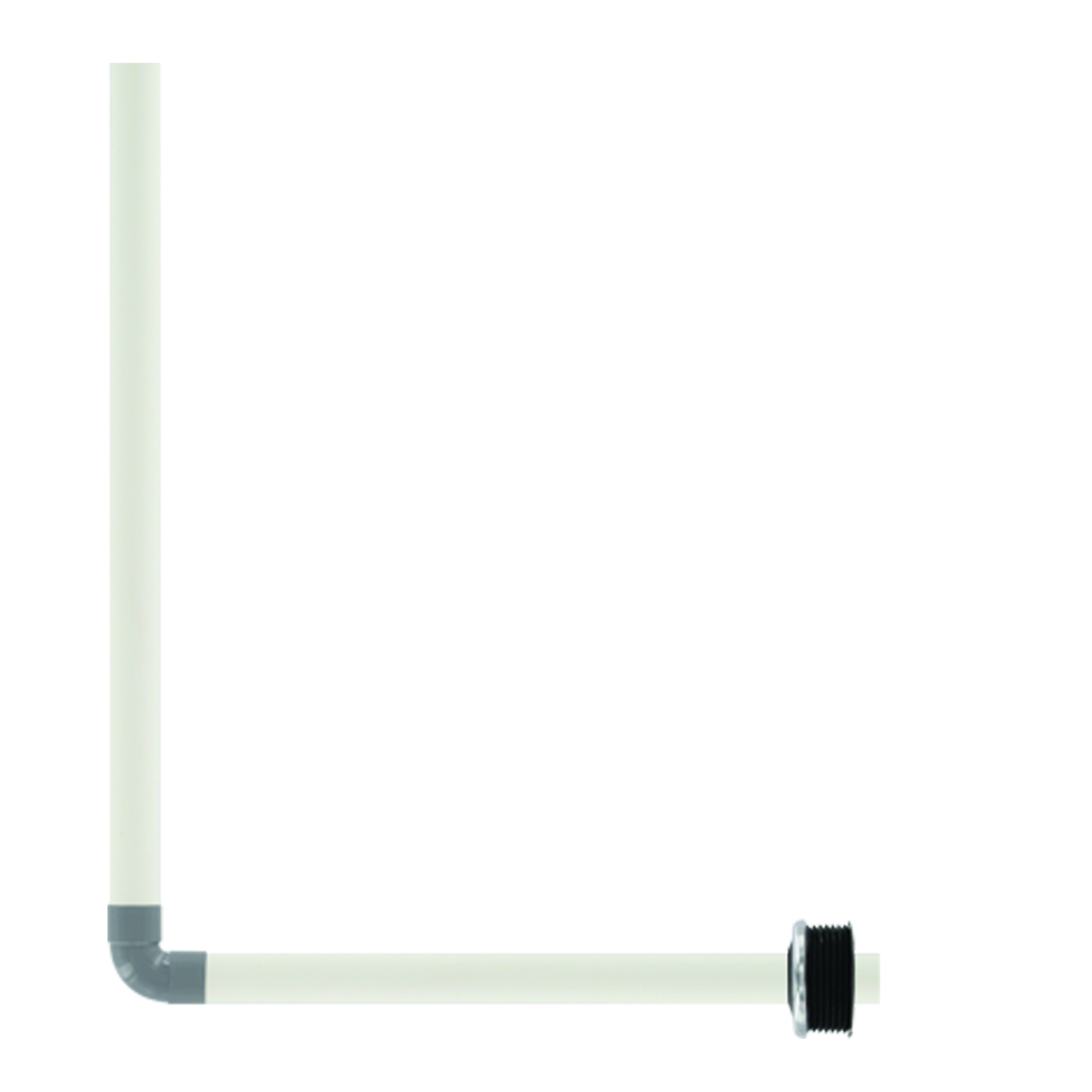 Tube de chasse coudé 32 mm PVC 3 parties collables Presto Eyrem/Eclair PRESTO - 47865