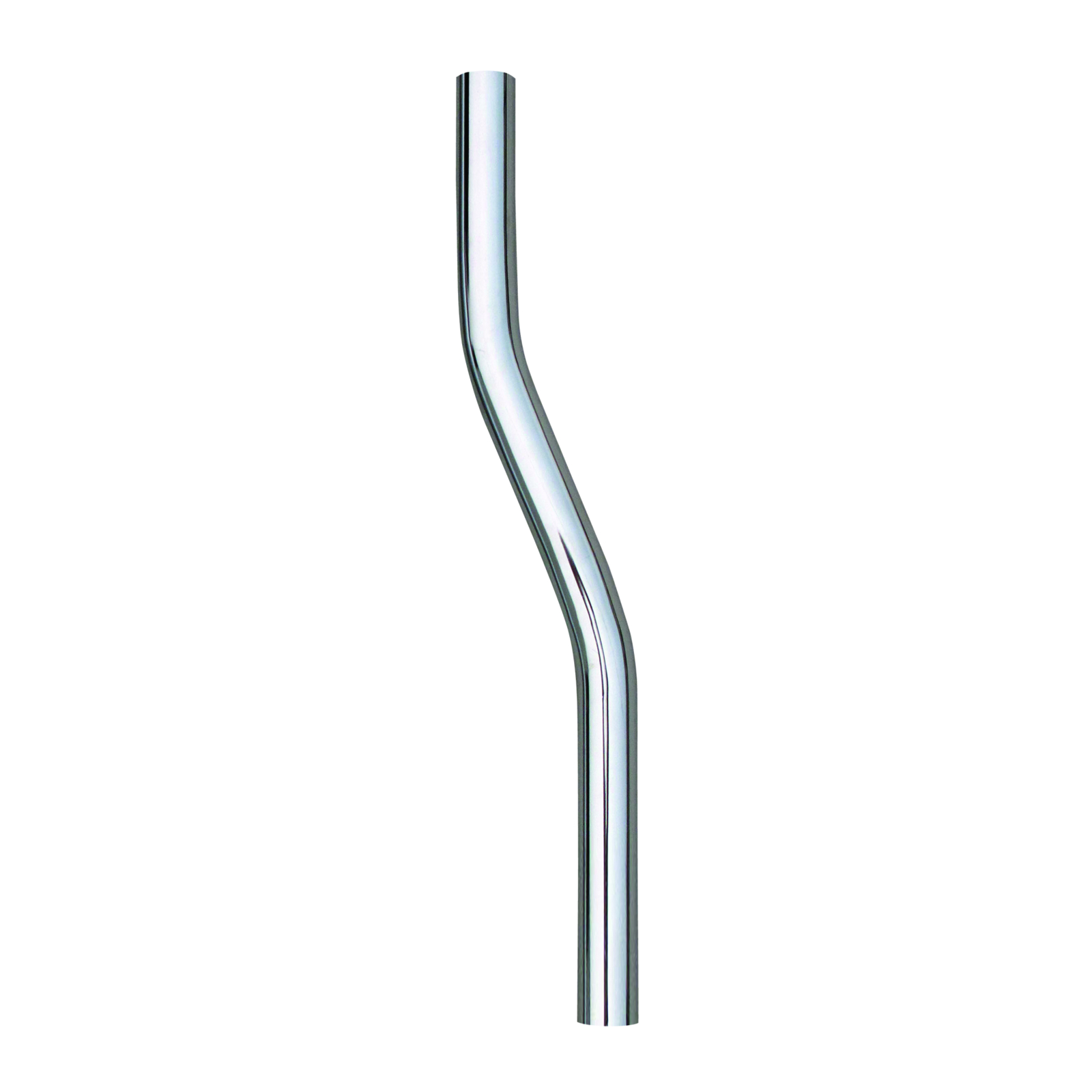 Tube de chasse 28 mm contre-coudé 500 mm laiton chromé PRESTO - 48320