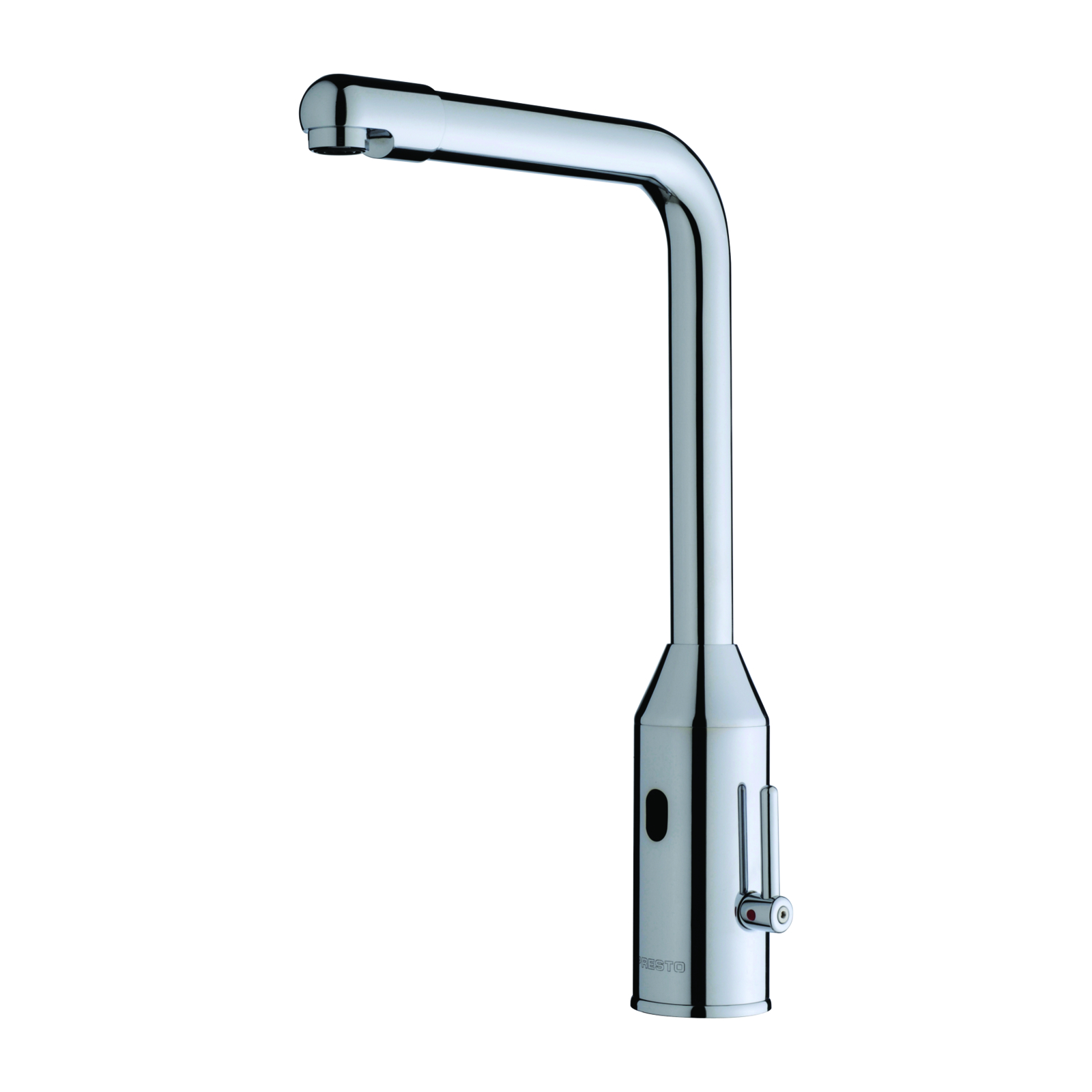 Mitigeur électronique lavabo bec haut 8 l/min secteur 230V base fixe PRESTO - 55138