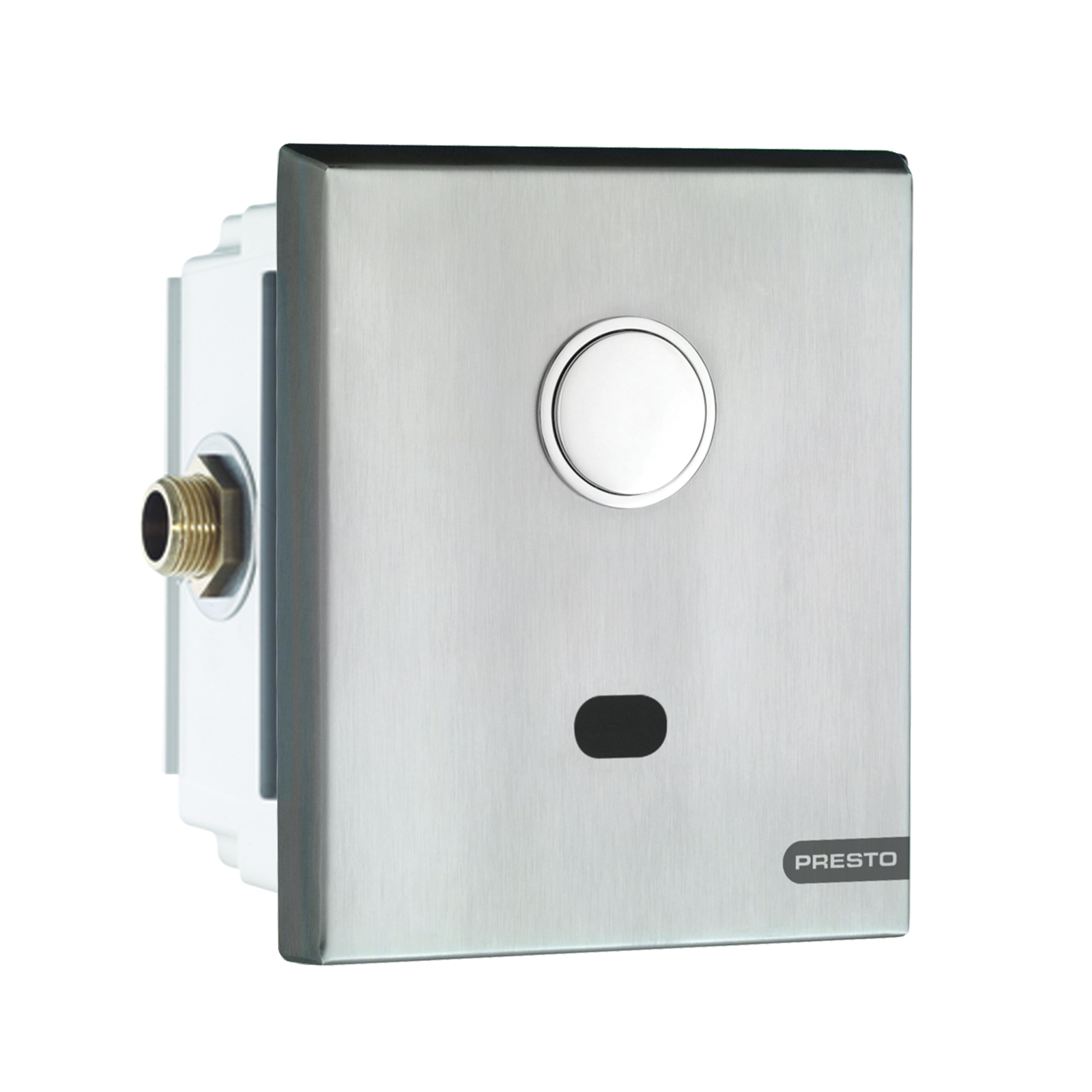 Robinet chasse directe électronique encastré inox 4-6L secteur PRESTO - 55432
