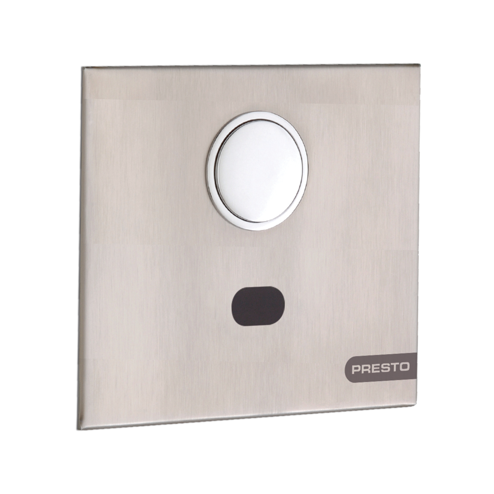 Robinet chasse directe électronique cloison inox 4-6 L secteur PRESTO - 55436