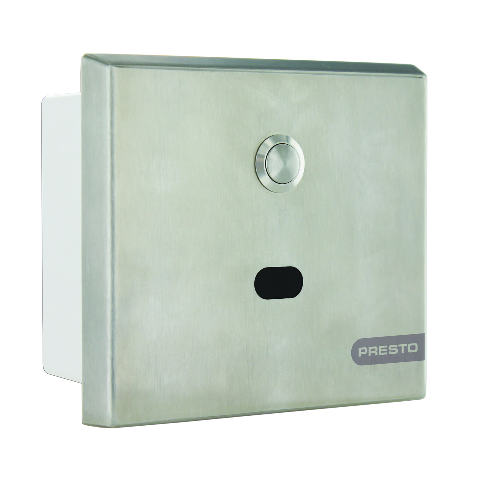 Robinet urinoir encastré électronique Sensao 8600 N bouton face inox PRESTO - 55440