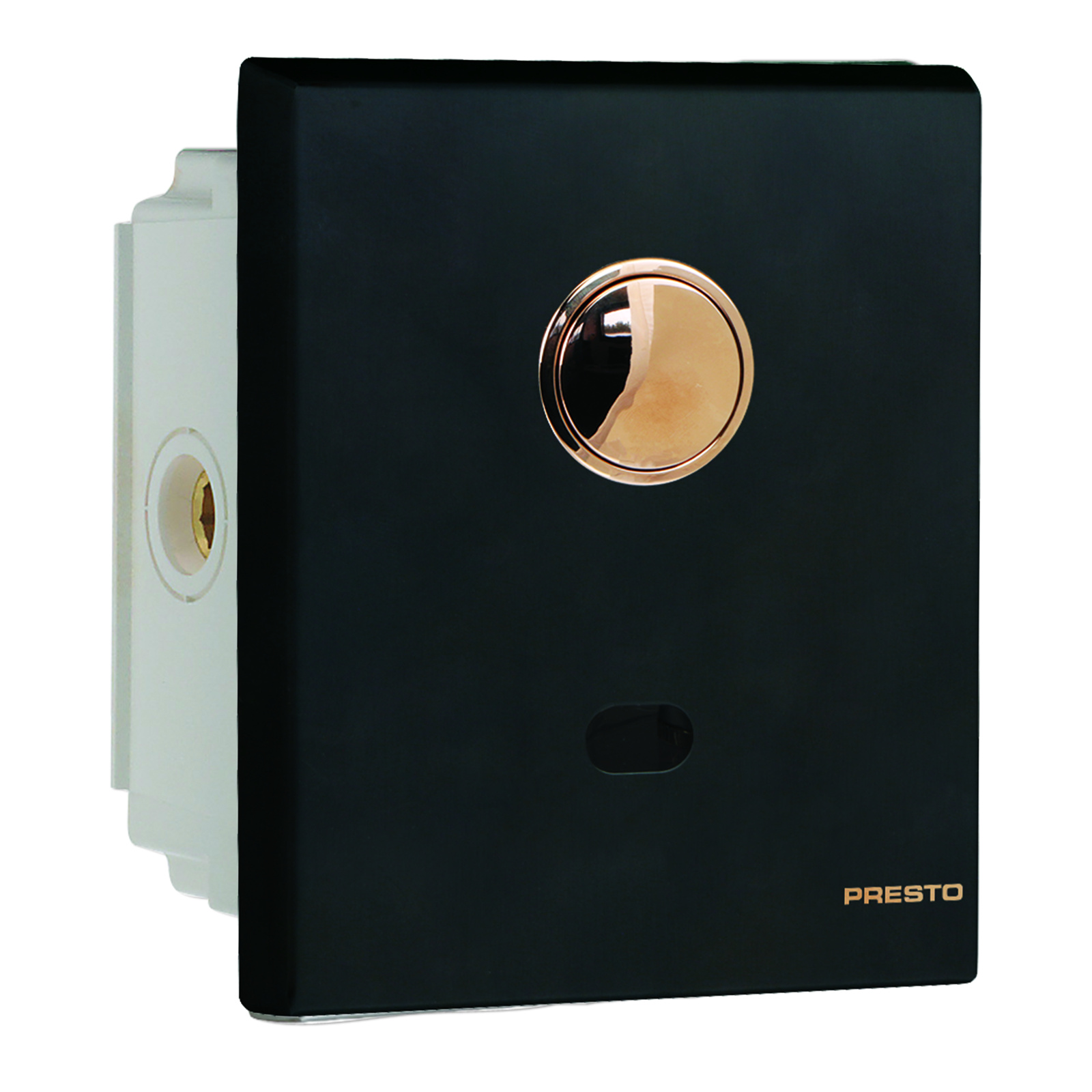 Robinet chasse directe électronique encastré 4-6L noir pile PRESTO - 55478