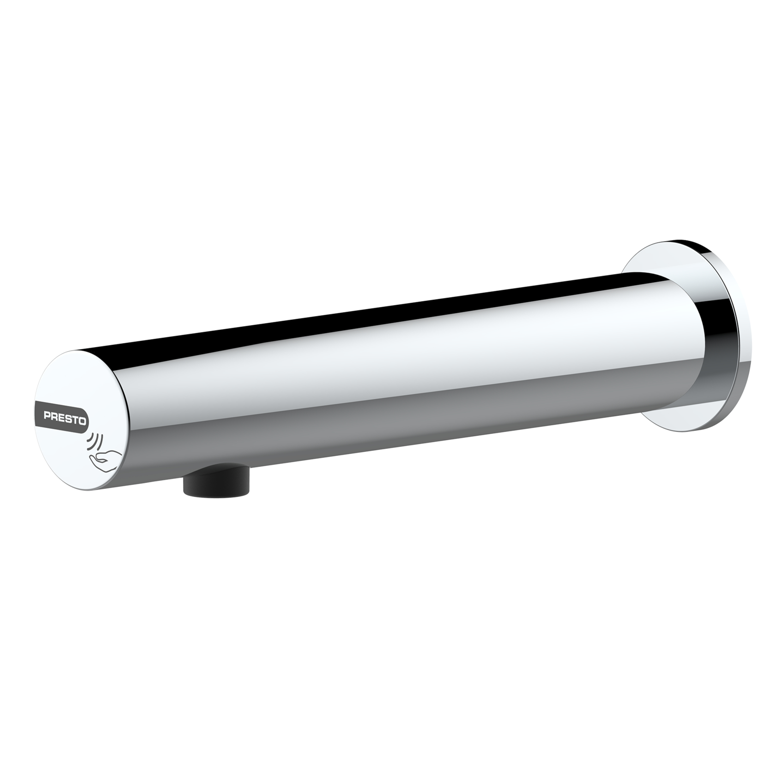 Robinet simple mural électronique 1,9 l/min piles 6V avec robinets d'arrêt PRESTO - 57102