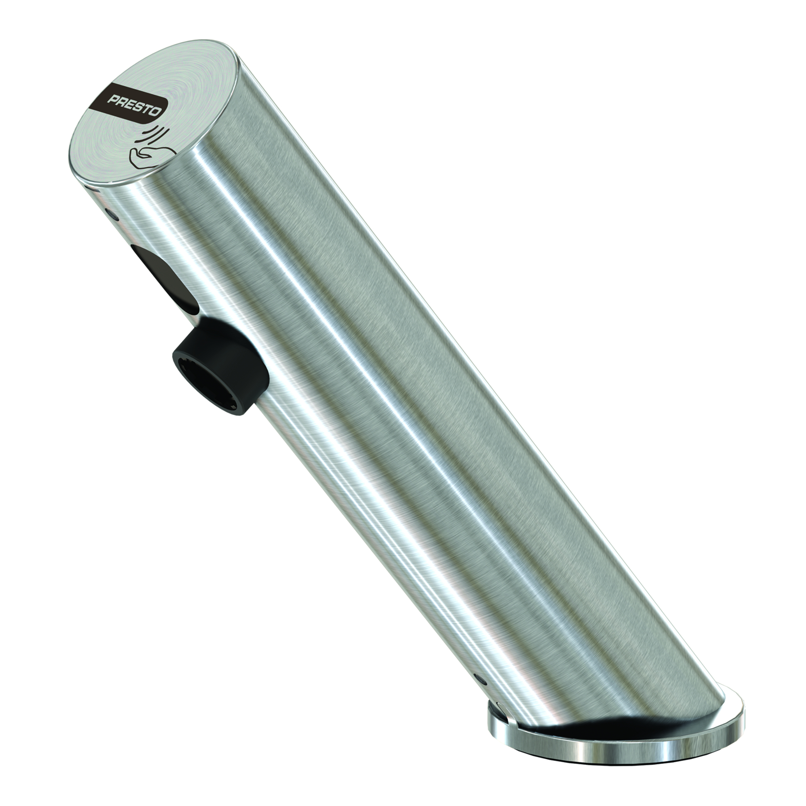 Robinet simple sur plage 3 l/min 230V inox brossé avec RA PRESTO - 57200IB