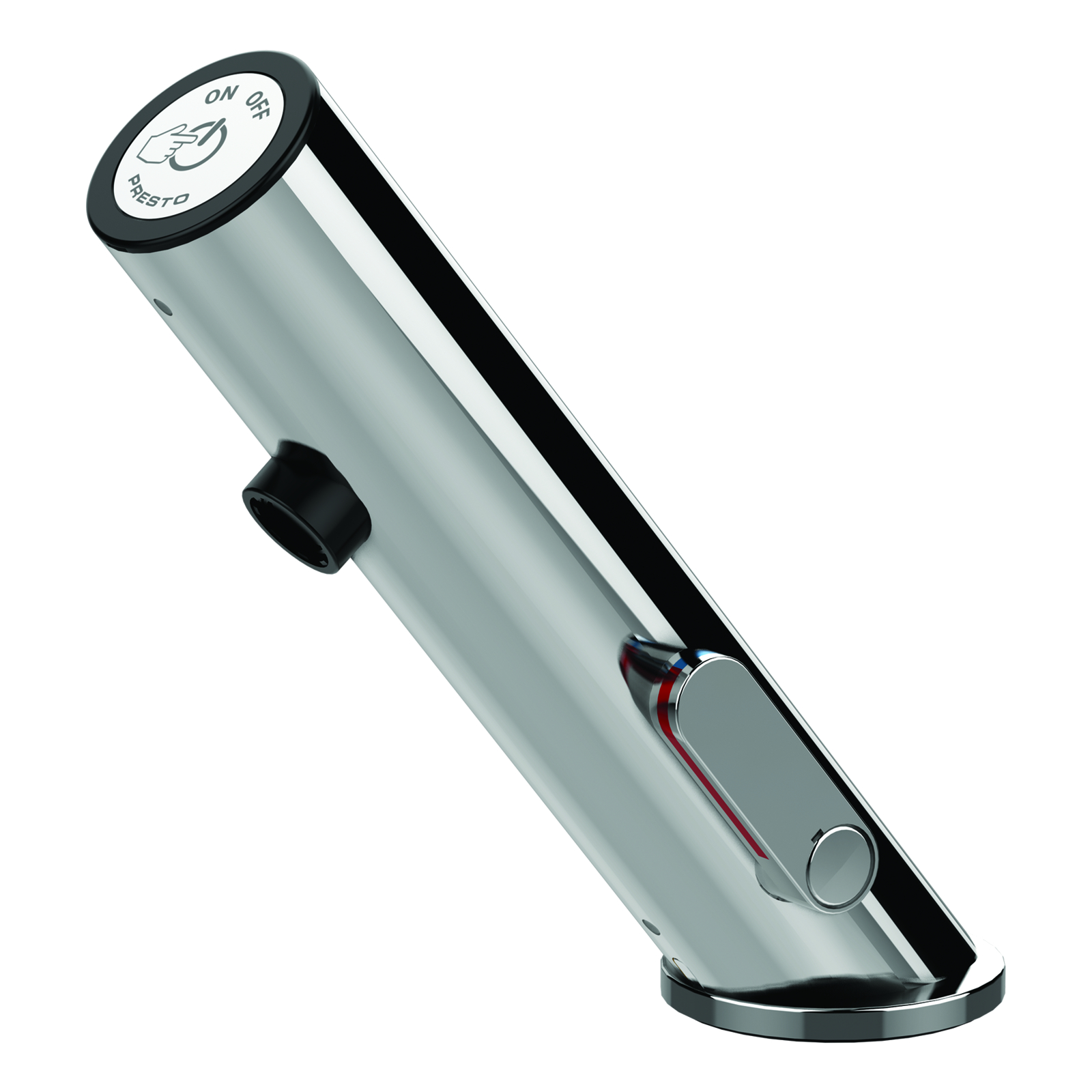 Robinet tactile mitigeur sur plage 3 l/min temporisé 7s pile 6V chrome PRESTO - 57278
