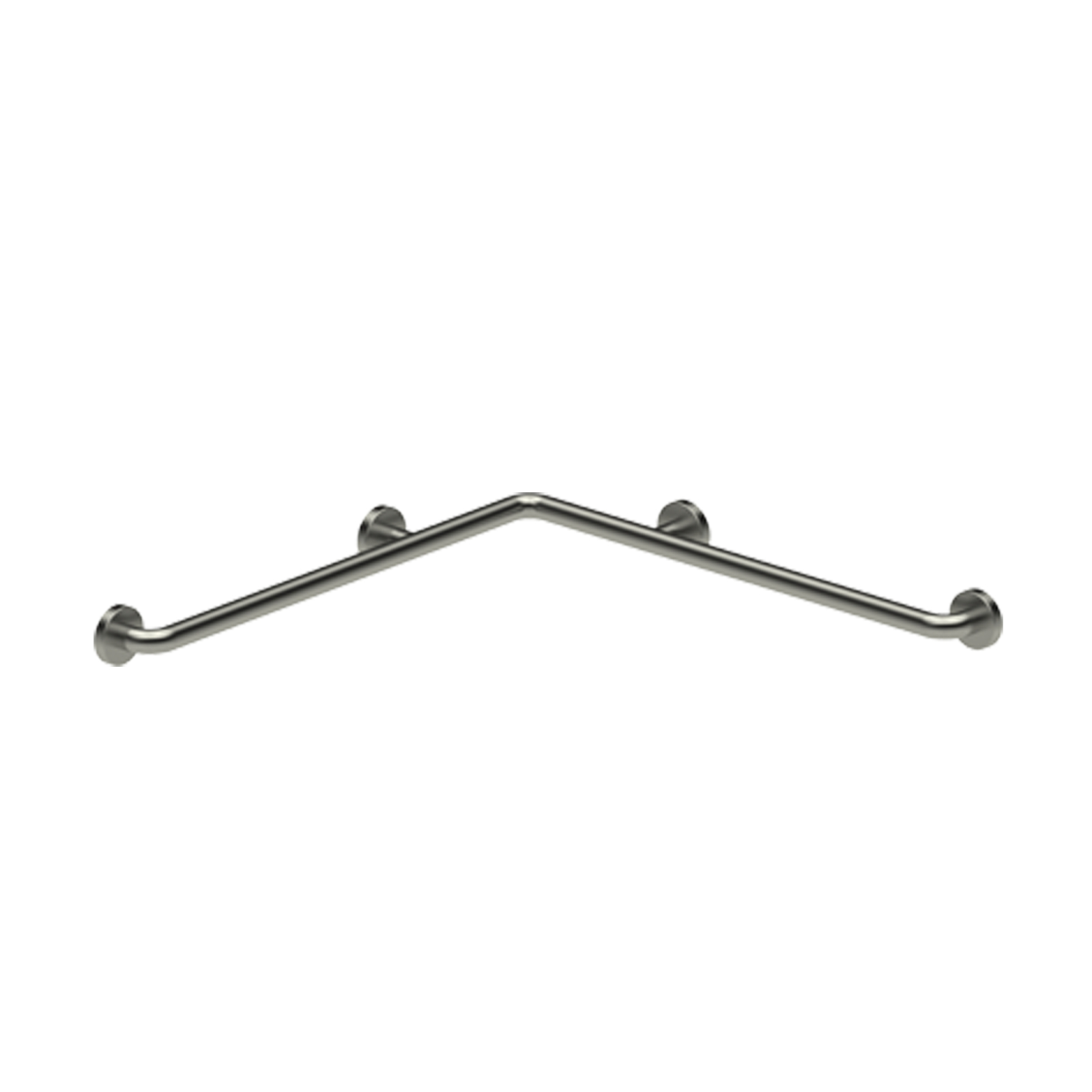 Barre d'angle 750 x 750 mm inox brossé 4 points fixation Ø32 mm douche PRESTO - 60328