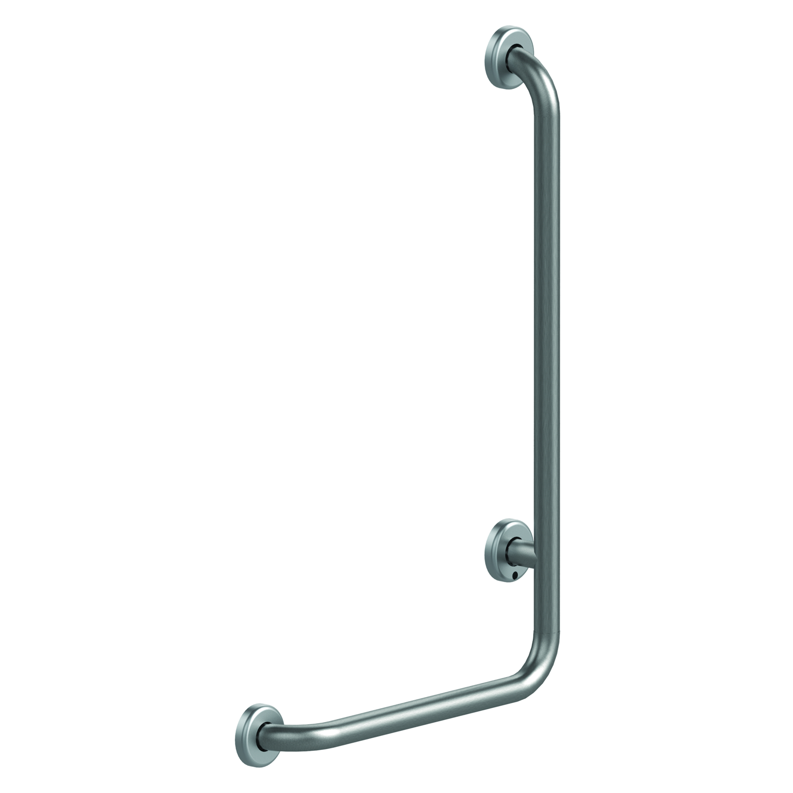 Barre coudée gauche 90° 32 mm inox brossé 450 x 750 mm PRESTO - 60329