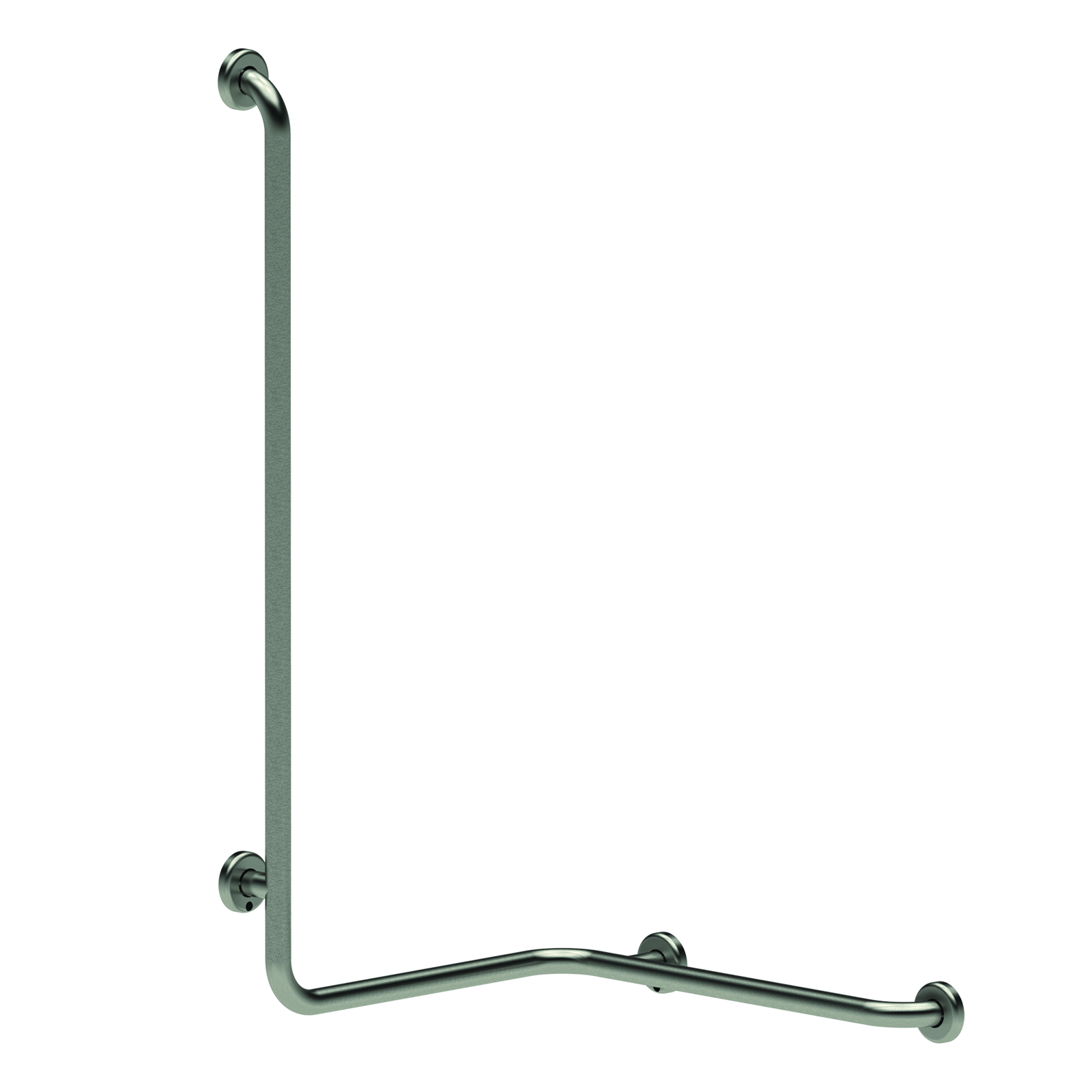 Barre douche d'angle inox brossé 32 mm modèle gauche 115 x 560 x 660 mm PRESTO - 60331