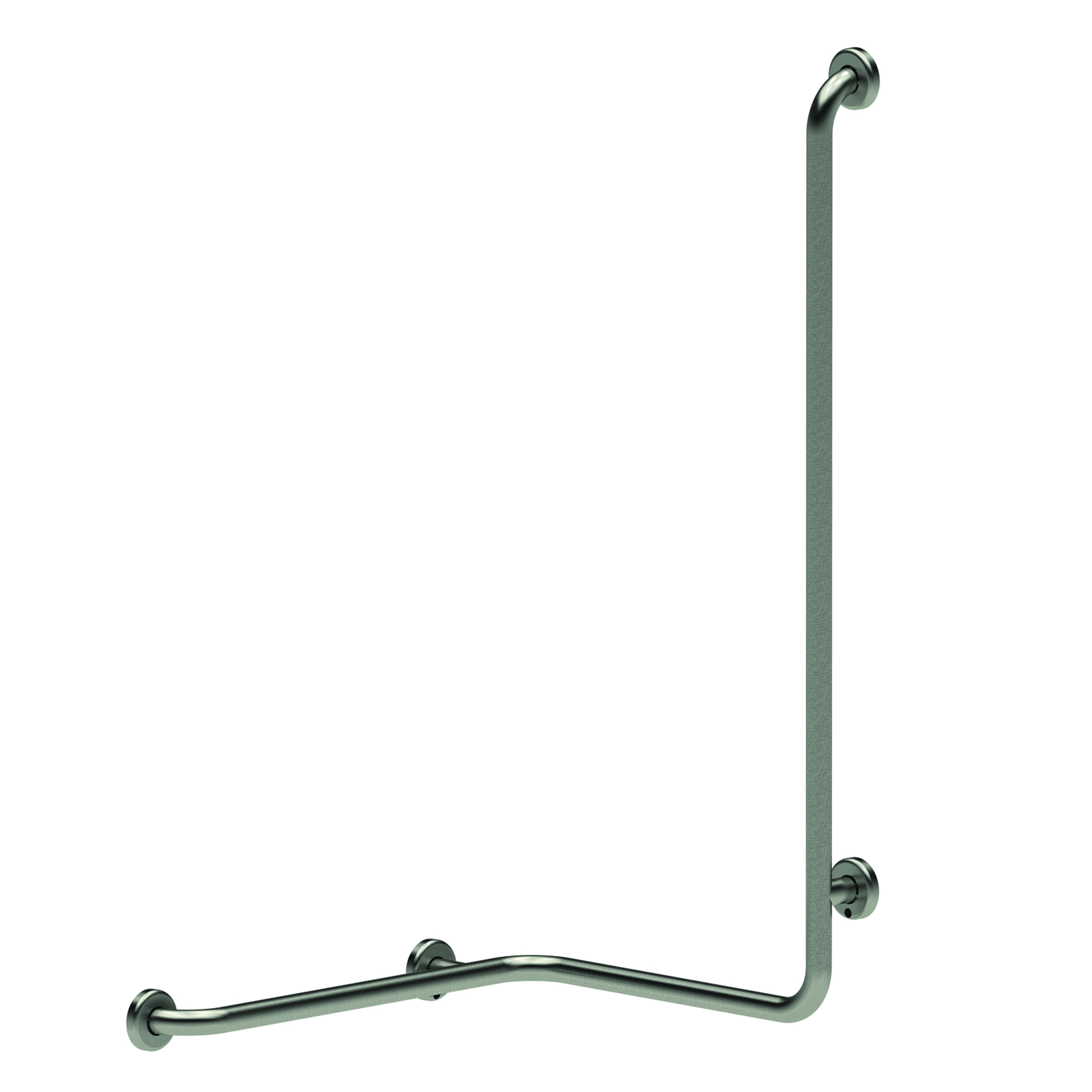 Barre douche d'angle inox brossé Ø32 mm modèle droit 115 x 560 x 660 mm PRESTO - 60332