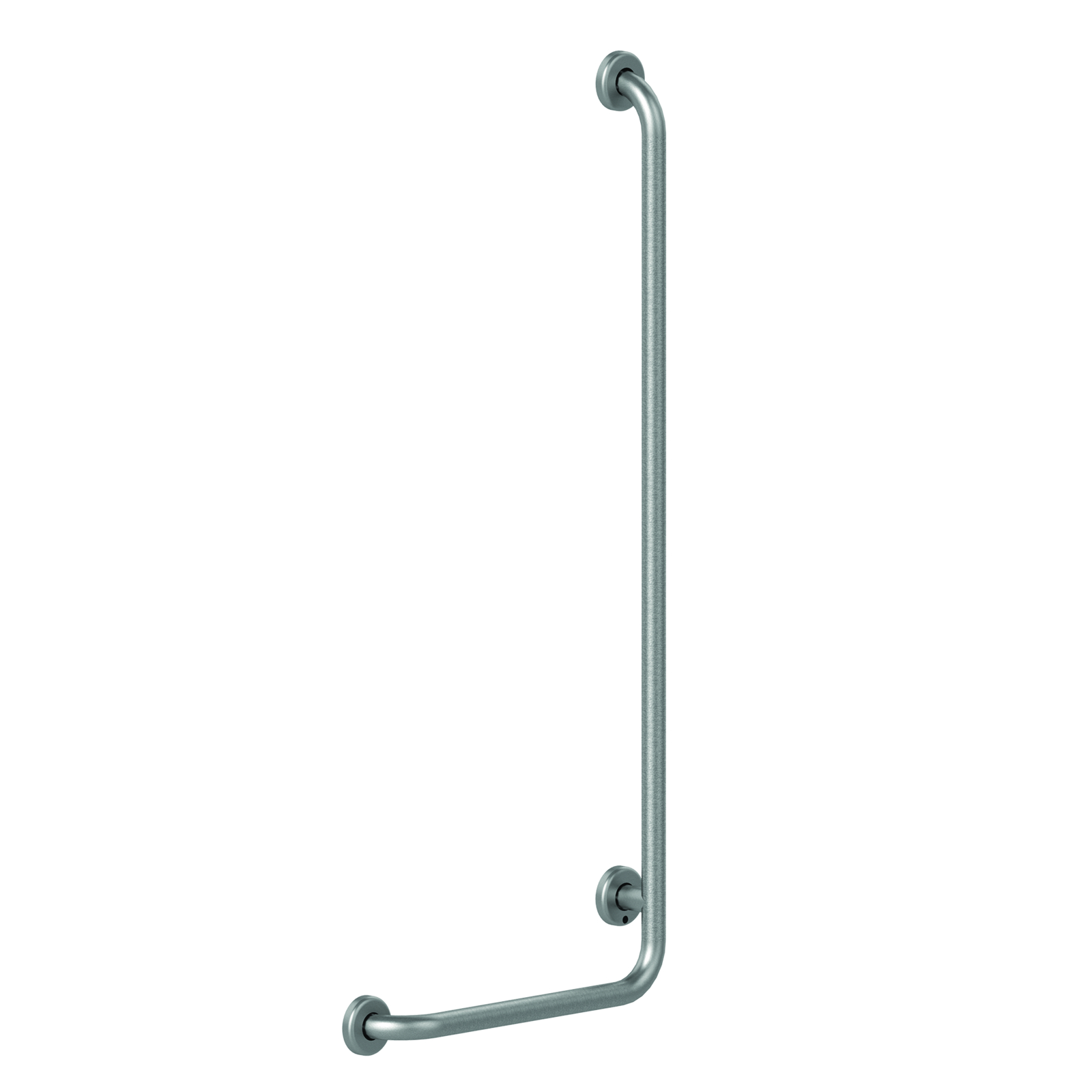Barre de maintien coudée gauche 90° inox brossé Ø32 mm 450x1150 mm PRESTO - 60336