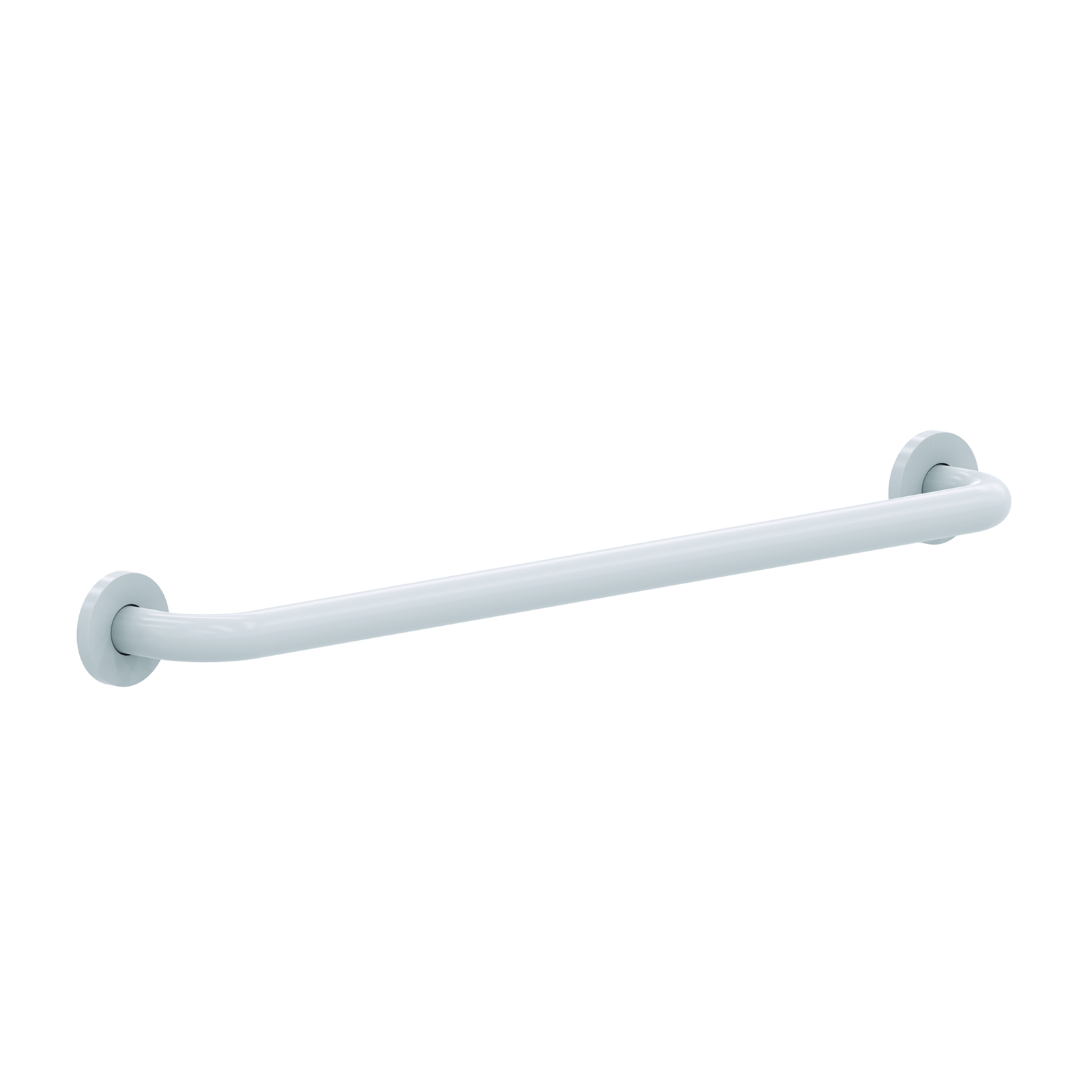 Barre droite acier époxy blanc 600 mm Ø25 sans vis PRESTO - 60343