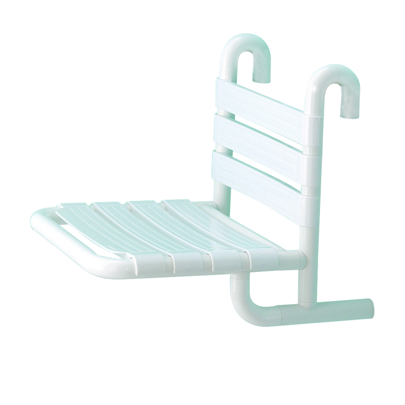 Siège de douche aluminium gainé nylon accrochable barre 32-34 mm PRESTO - 60420