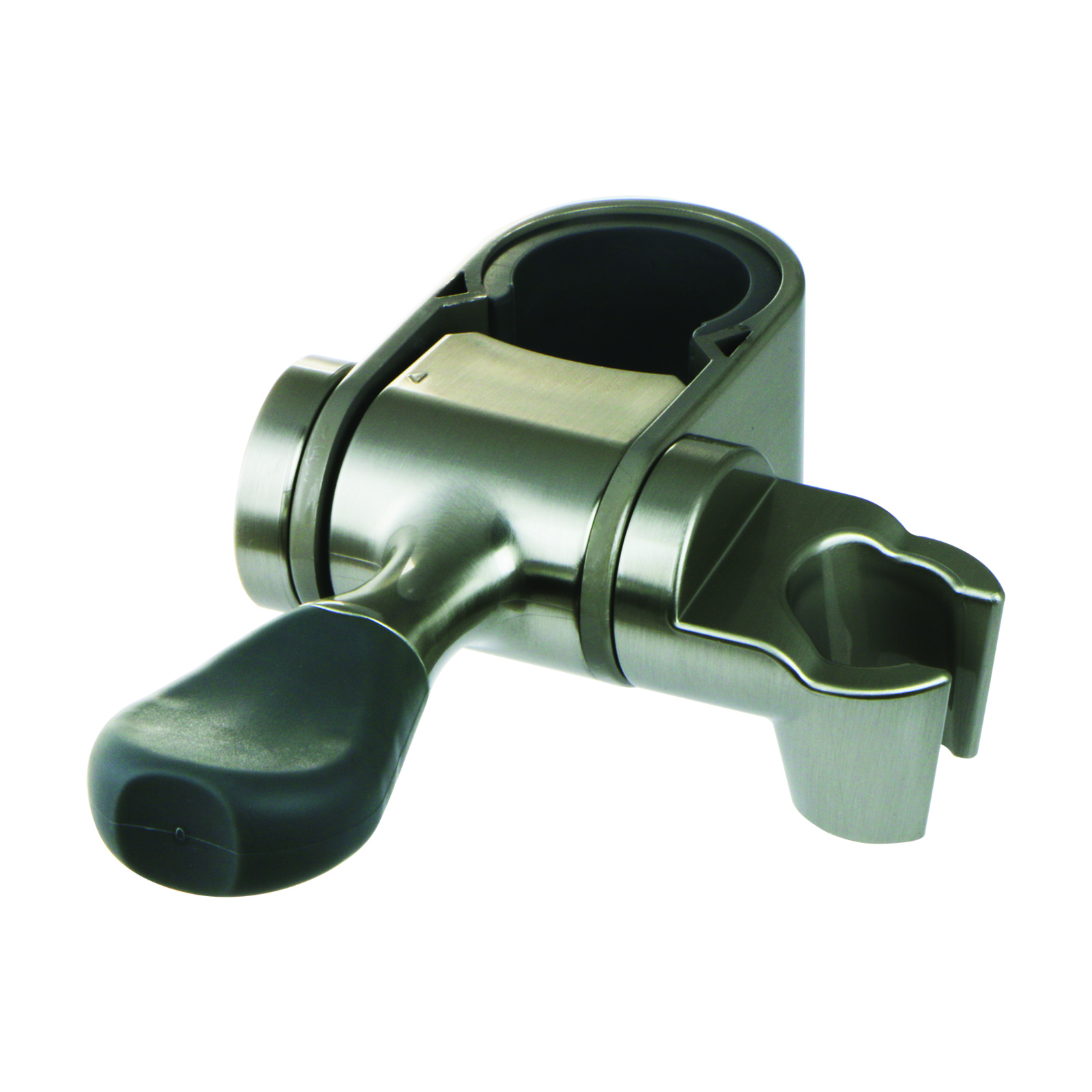 Support douchette coulisseau barre Ø32 mm satin PRESTO - 60471