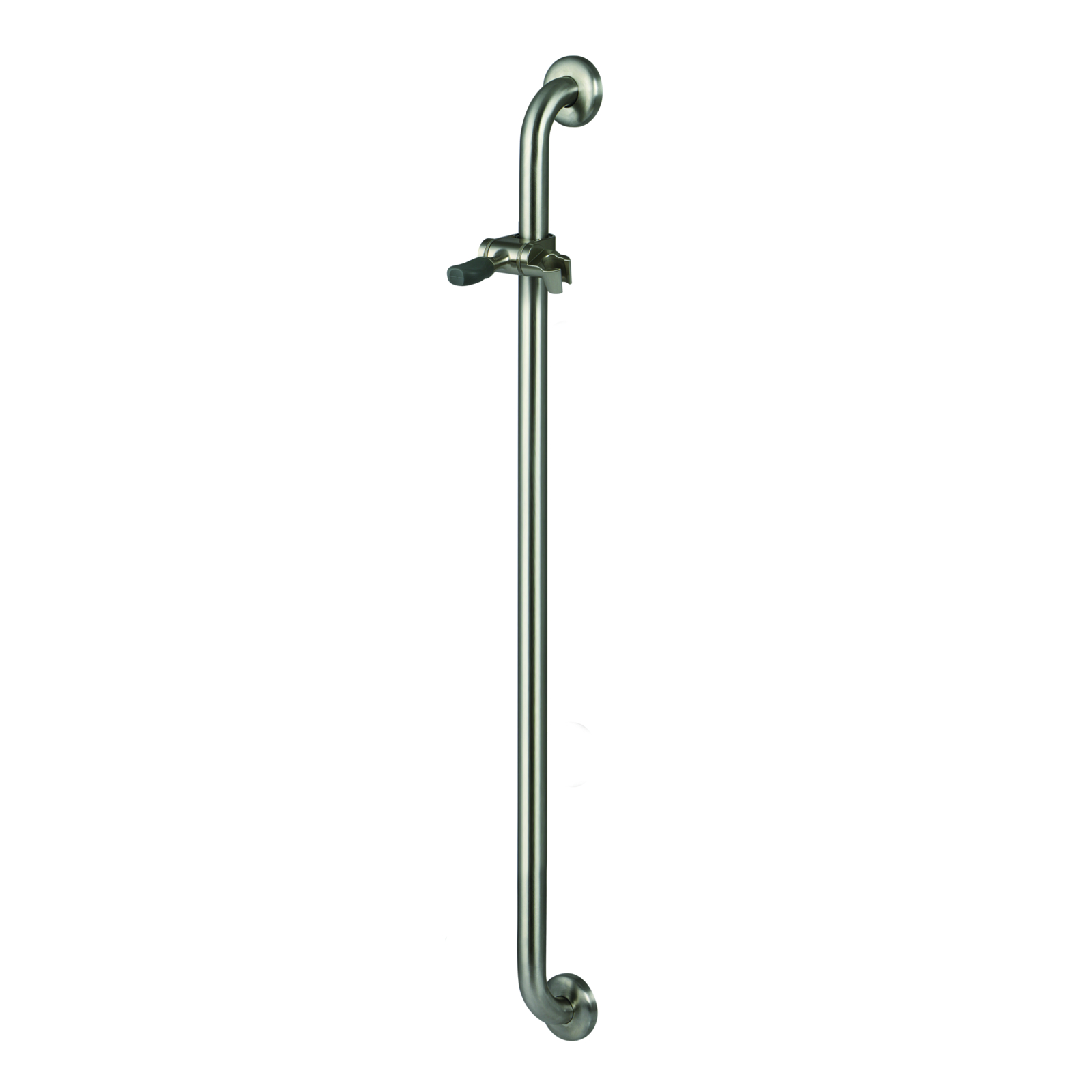 Barre de douche 1100 mm inox brossé Ø32 mm avec coulisseau satin PRESTO - 60472