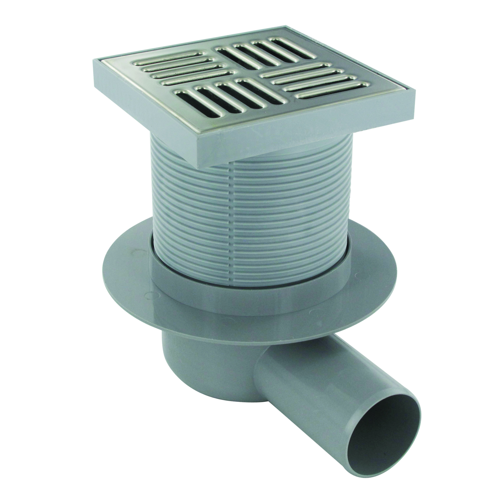 Siphon de sol 150x150 mm sortie horizontale Ø50 48l/min PRESTO - 60477