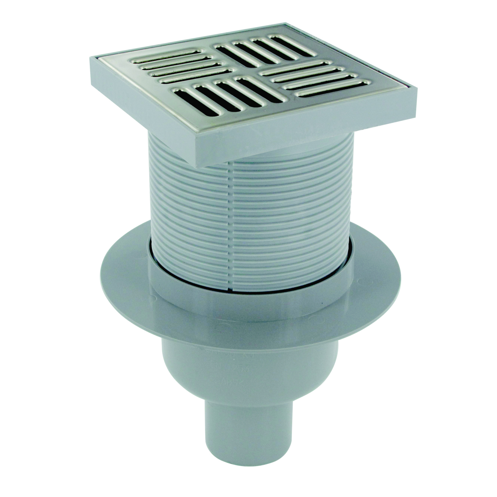 Siphon de sol 150x150 mm sortie verticale Ø50 48 l/min PRESTO - 60478