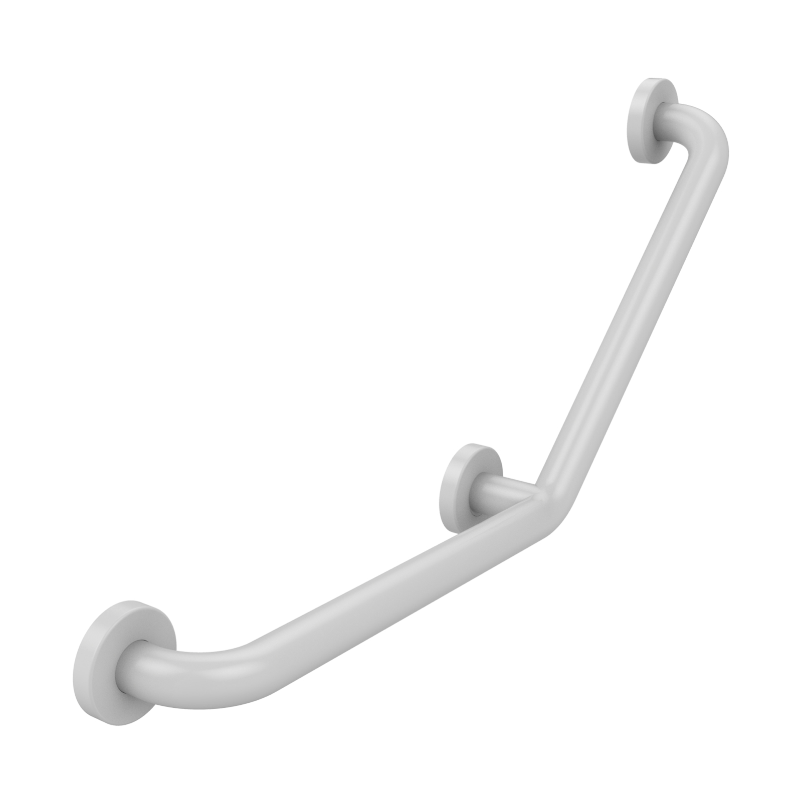 Barre coudée 135° aluminium ABS antibactérien 400 x 400 mm Ø34 PRESTO - 60581